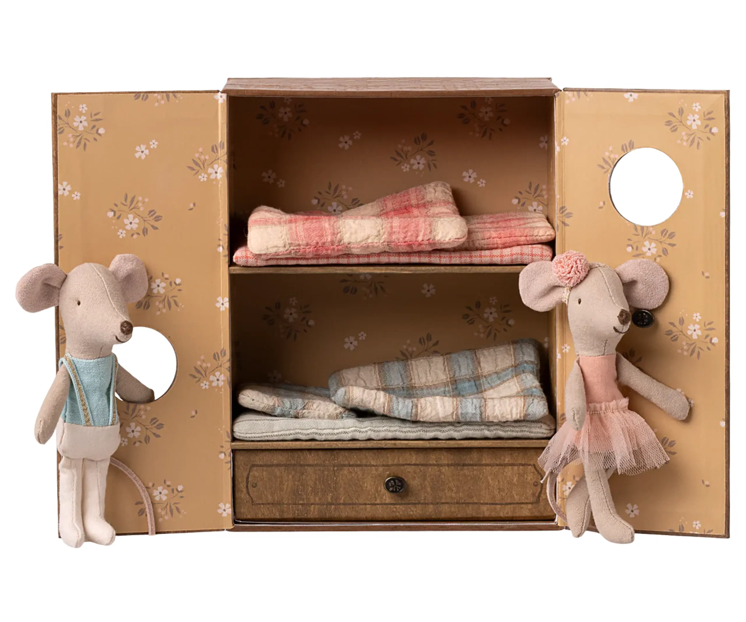 Maileg - Doll - Ballet Mice In Dance Studio - Little sister and brothe