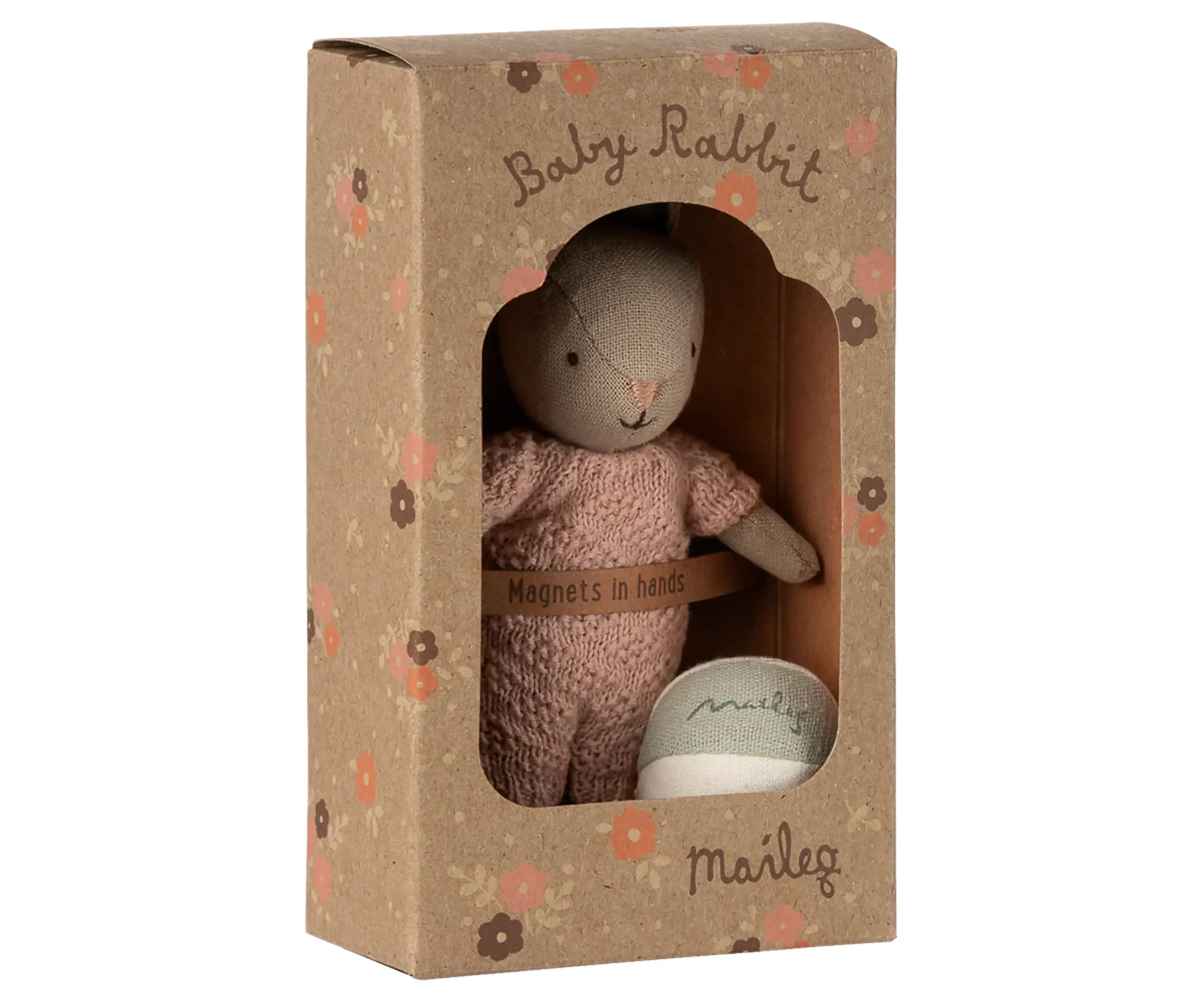 Maileg - Dukke - Rabbit Set - Micro - Sand Rosa