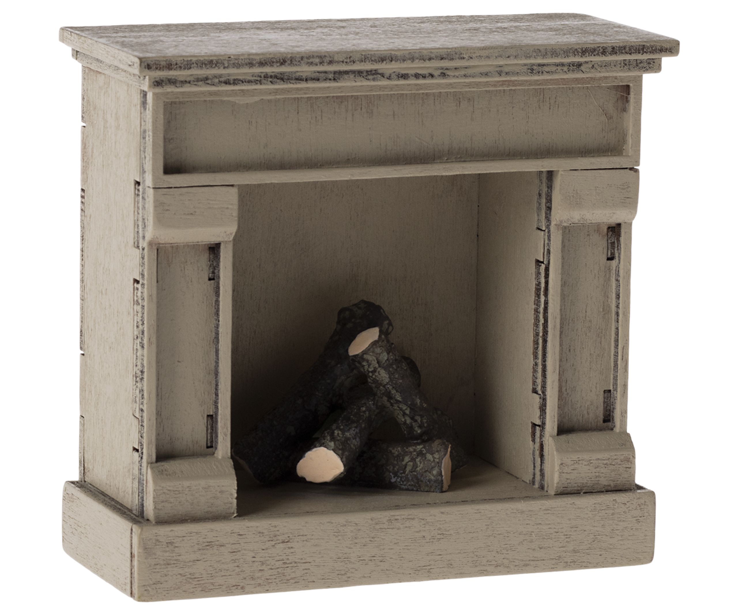 Maileg - Akcesoria dla lalek - Fireplace, Mouse - Off white