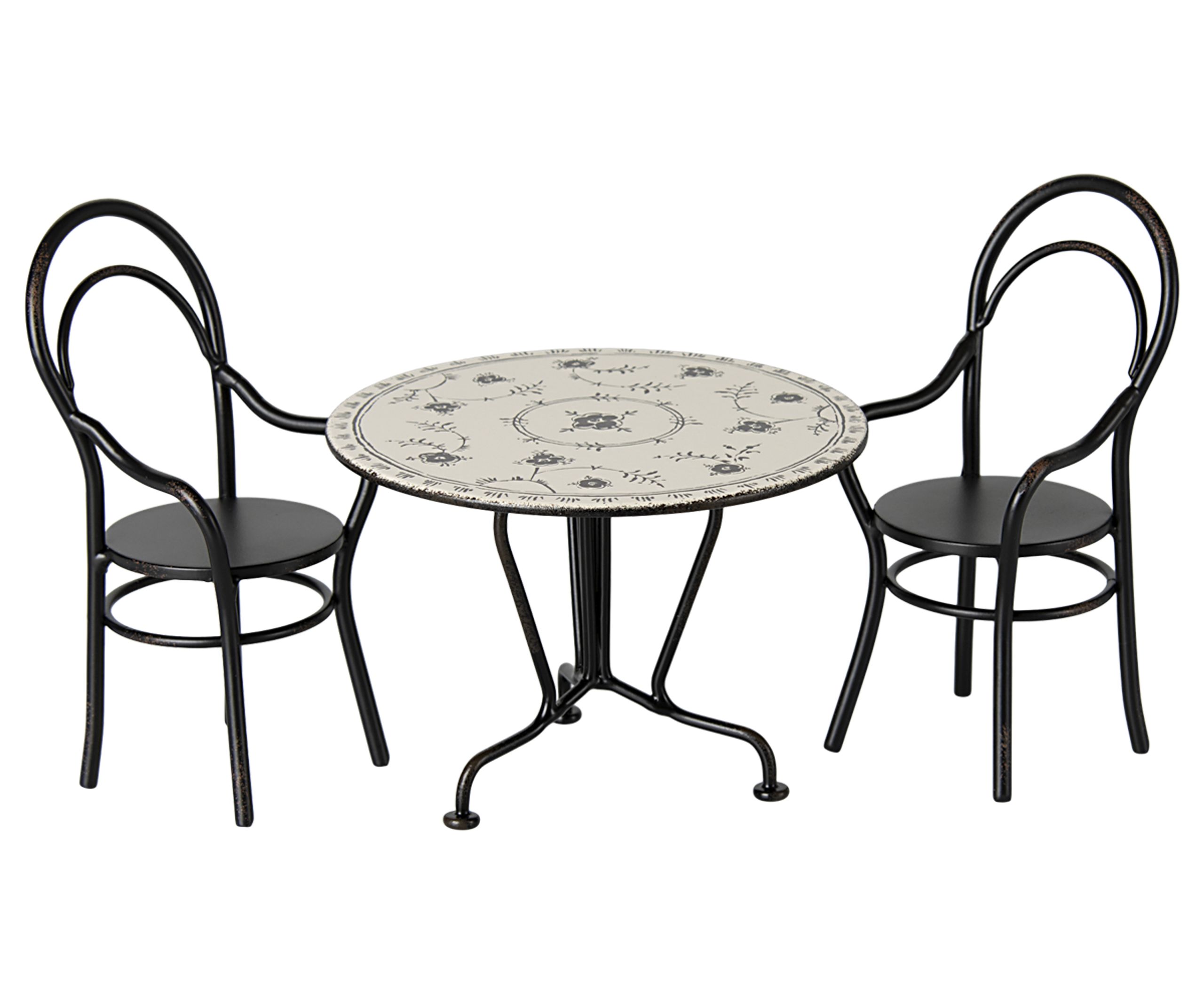 Maileg - Acessórios para bonecas - Dining Table Set w. 2 Chairs - Miniature