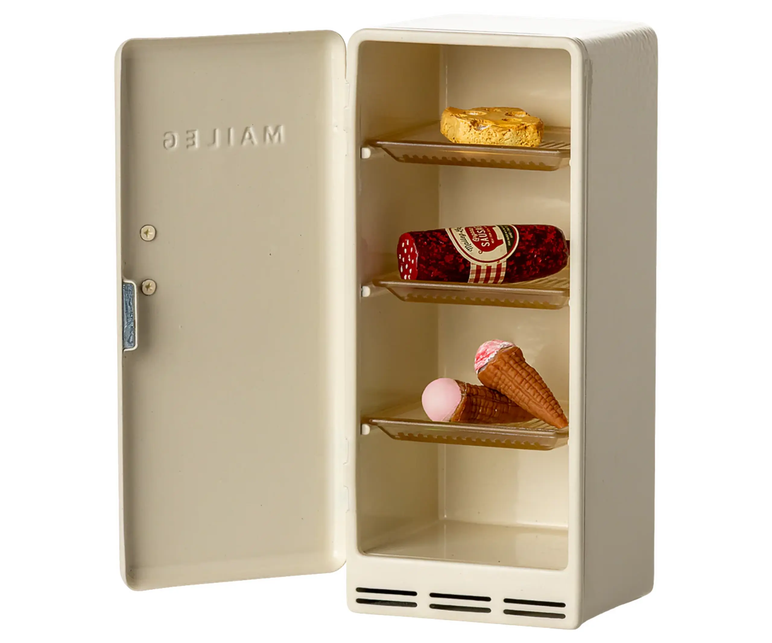 Maileg - Doll accessories - Fridge - Mouse - Off white