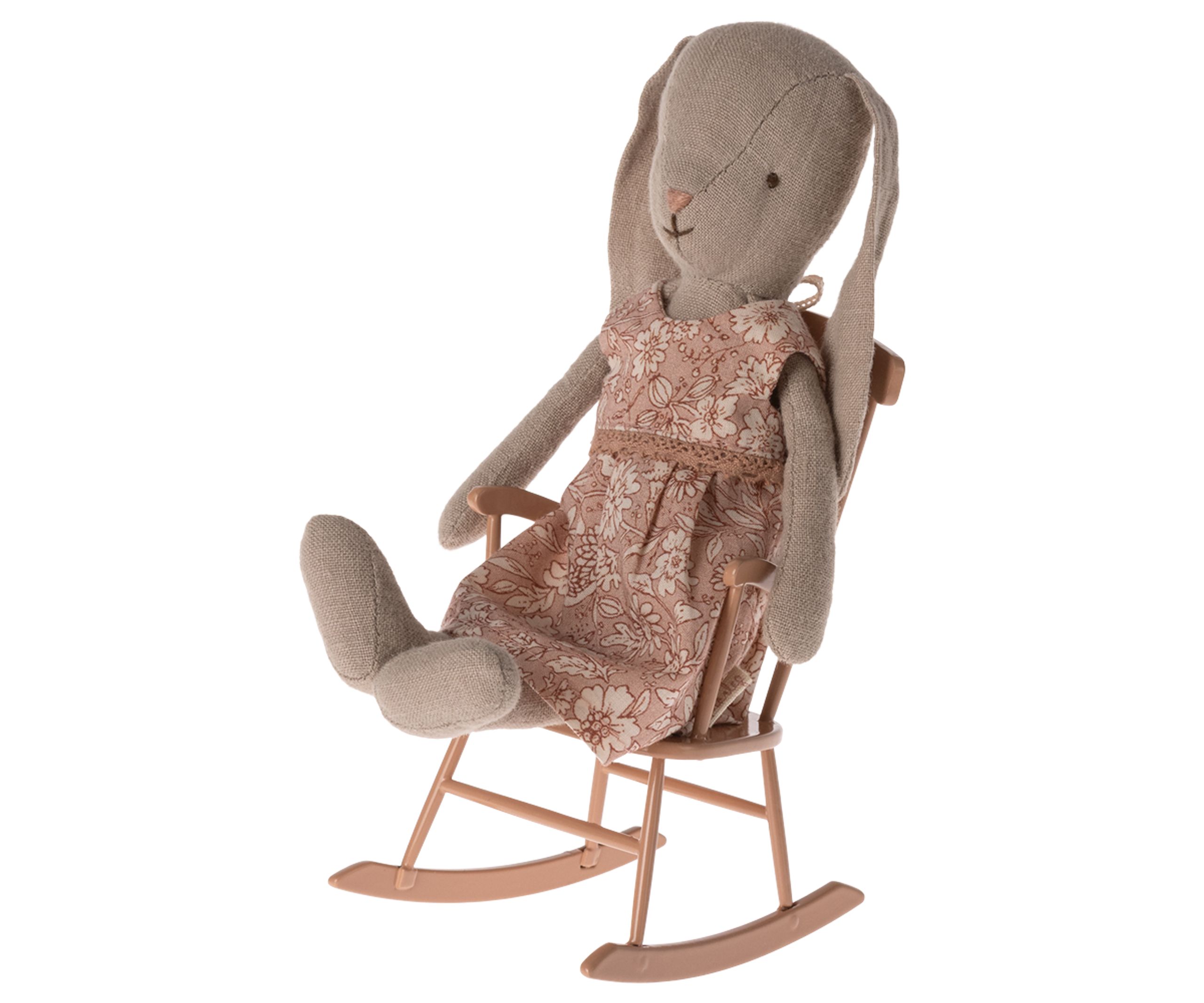 Maileg - Nukketarvikkeet - Rocking Chair, Mini - Dark Powder