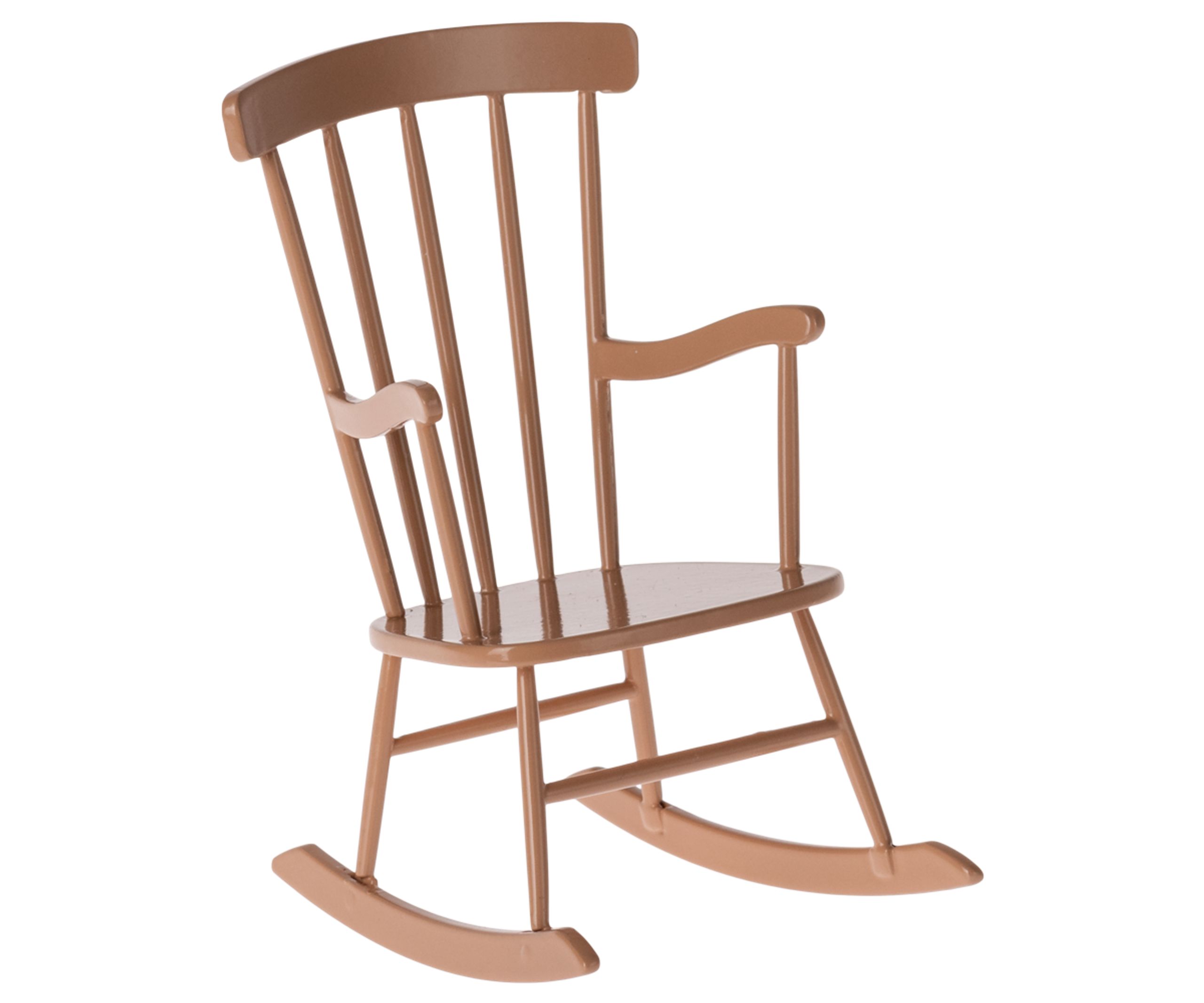 Maileg - Nukketarvikkeet - Rocking Chair, Mini - Dark Powder