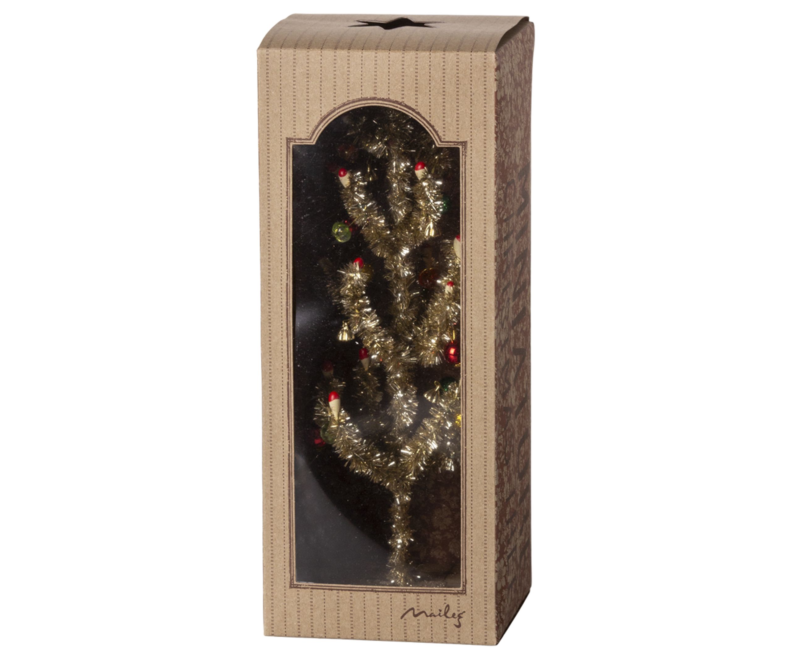 Maileg - Dukketilbehør - Juletræ, Guld - Gold