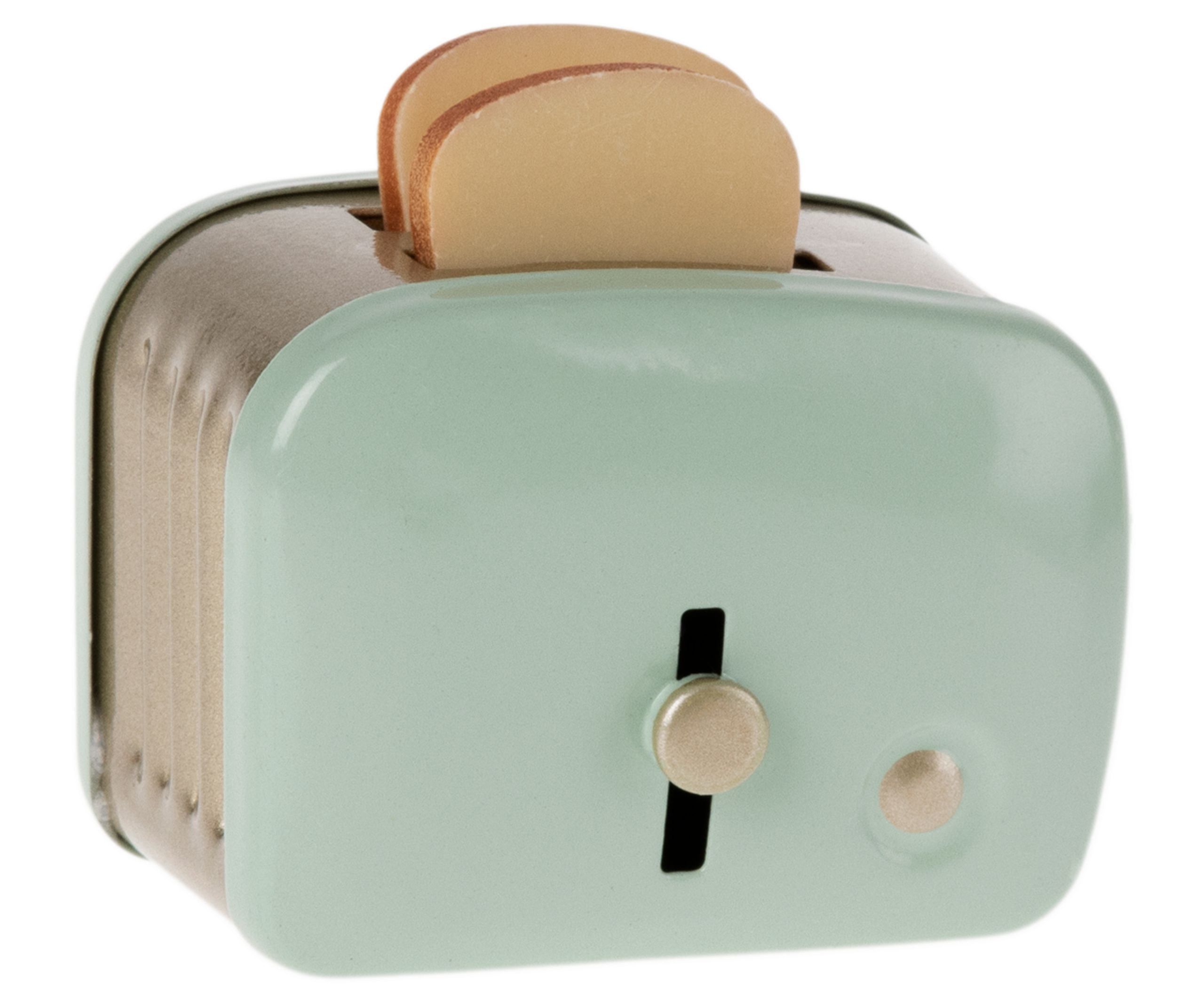 Maileg - Doll accessories - Miniature Toaster With Bread - Mint