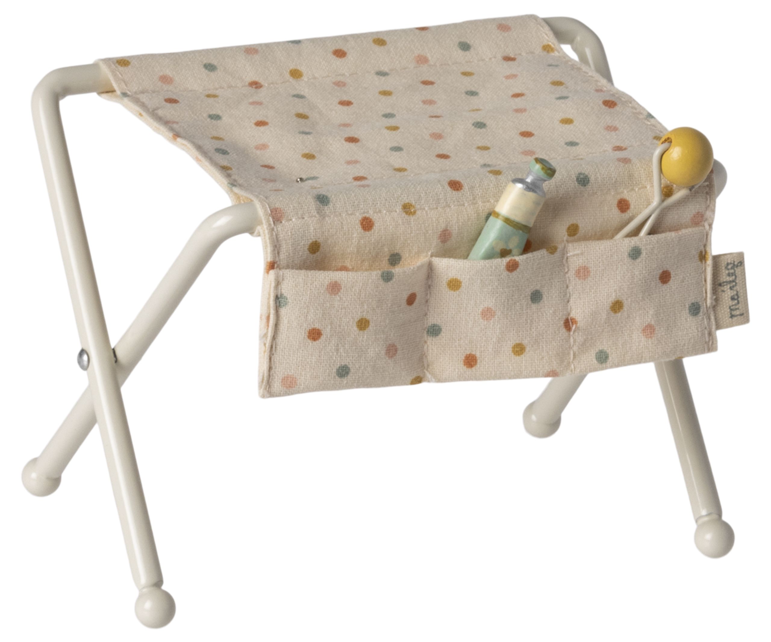 Maileg - Příslušenství pro panenky - Nursery Table, Baby Mouse - Off White - Off White