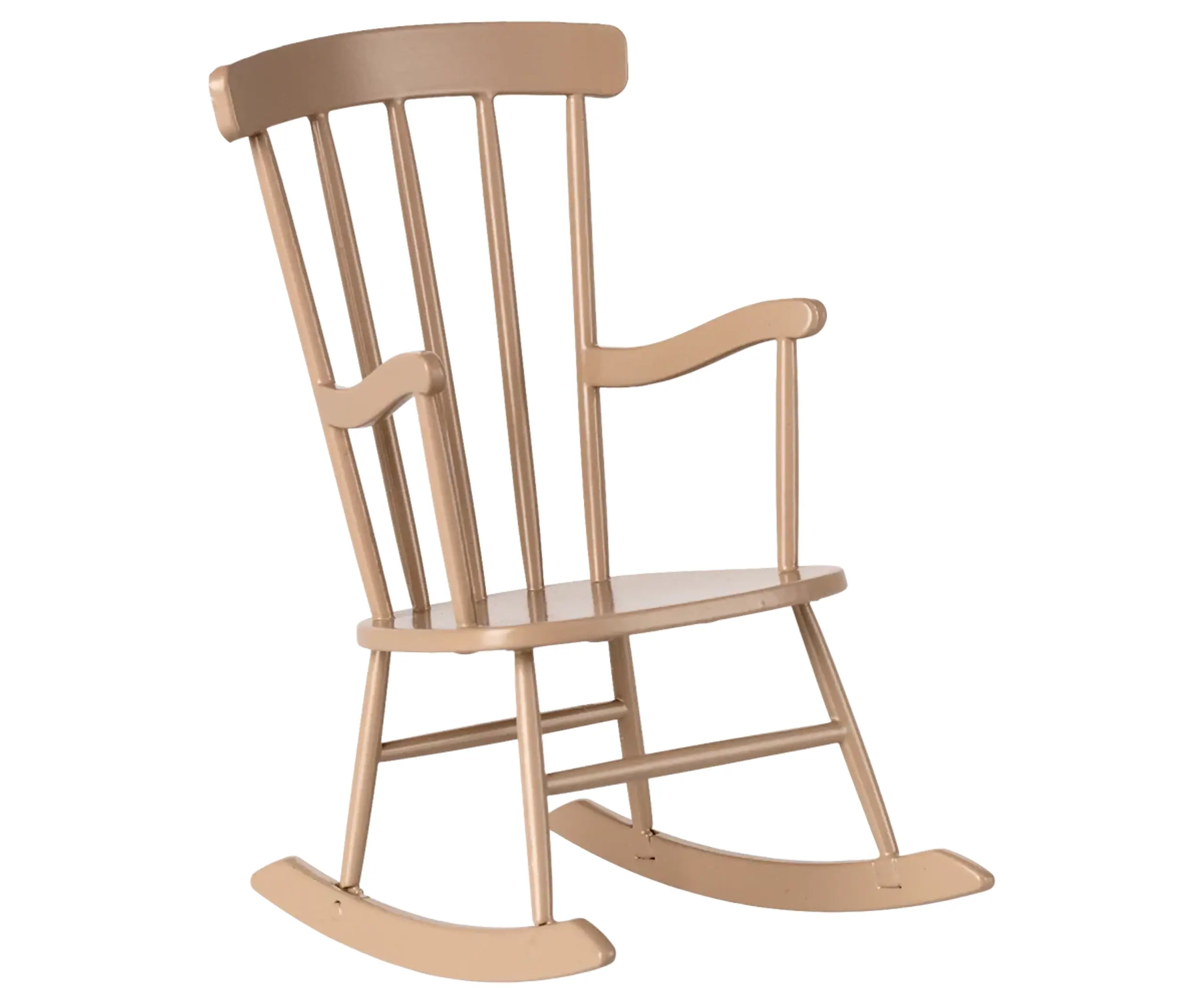 Maileg - Příslušenství pro panenky - Rocking Chair - Miniature - Dark sand