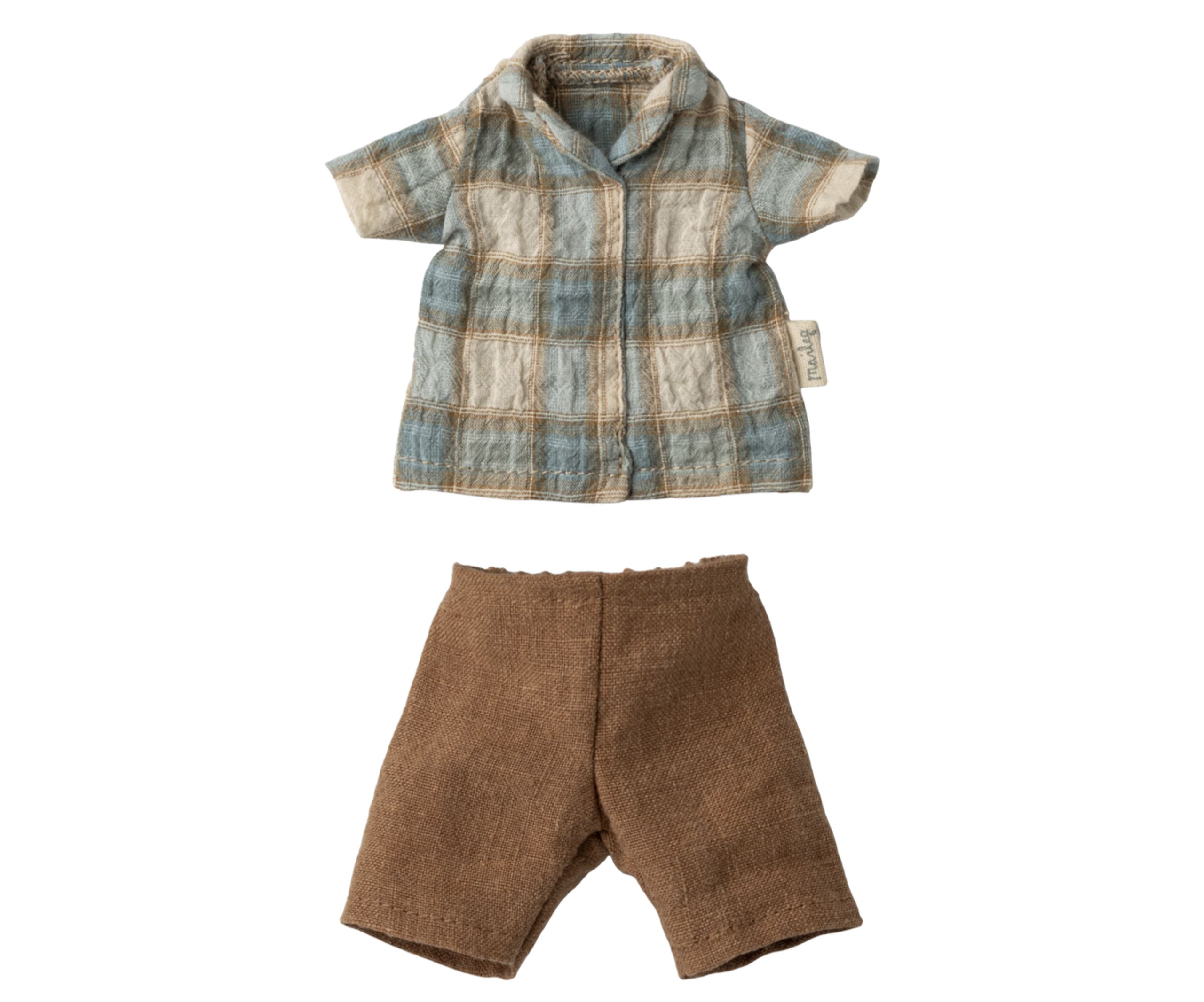 Maileg - Příslušenství pro panenky - Shirt And Shorts - Size 2