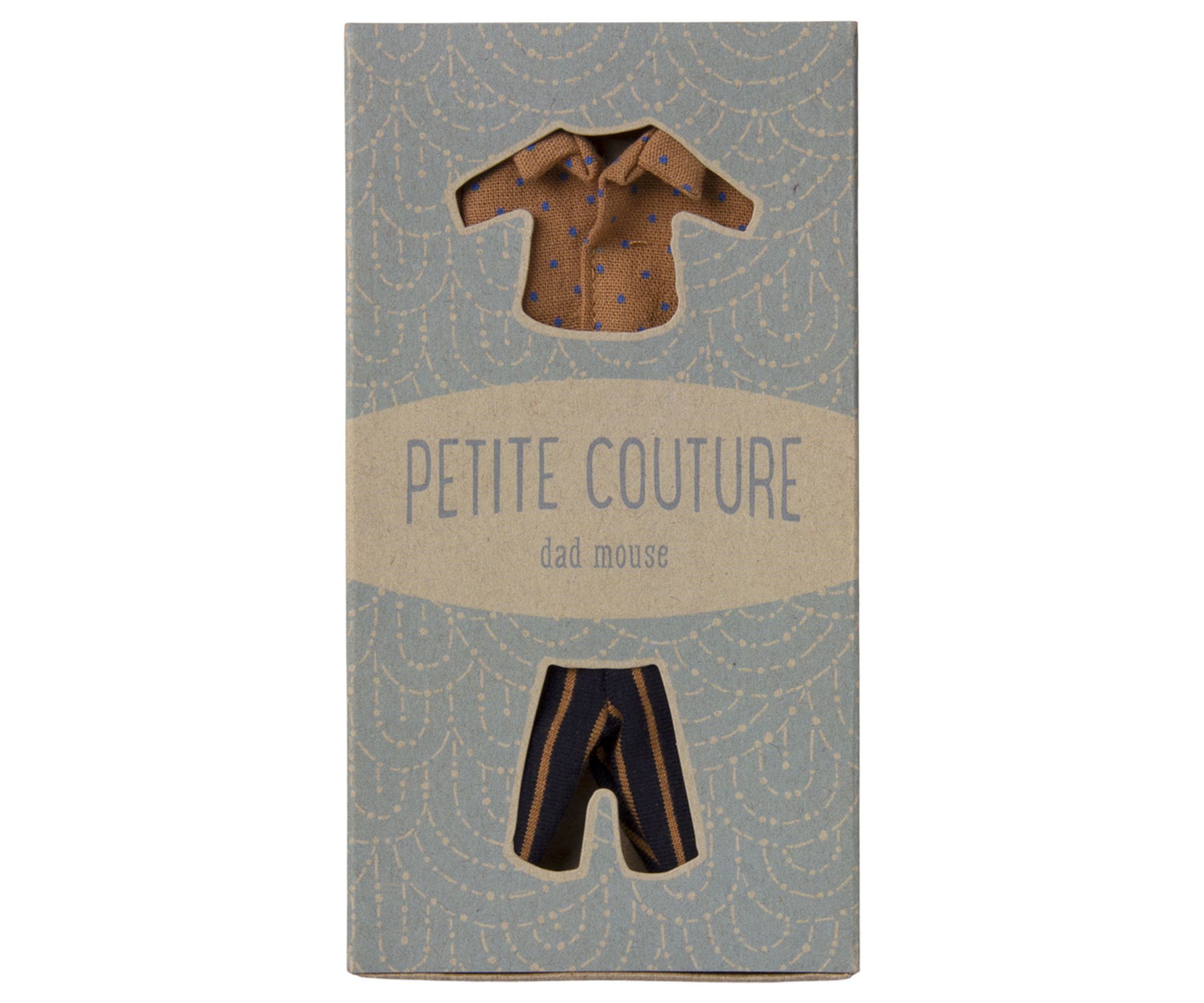 Maileg - Doll accessories - Shirt And Striped Pants - Dad Mouse - Dad