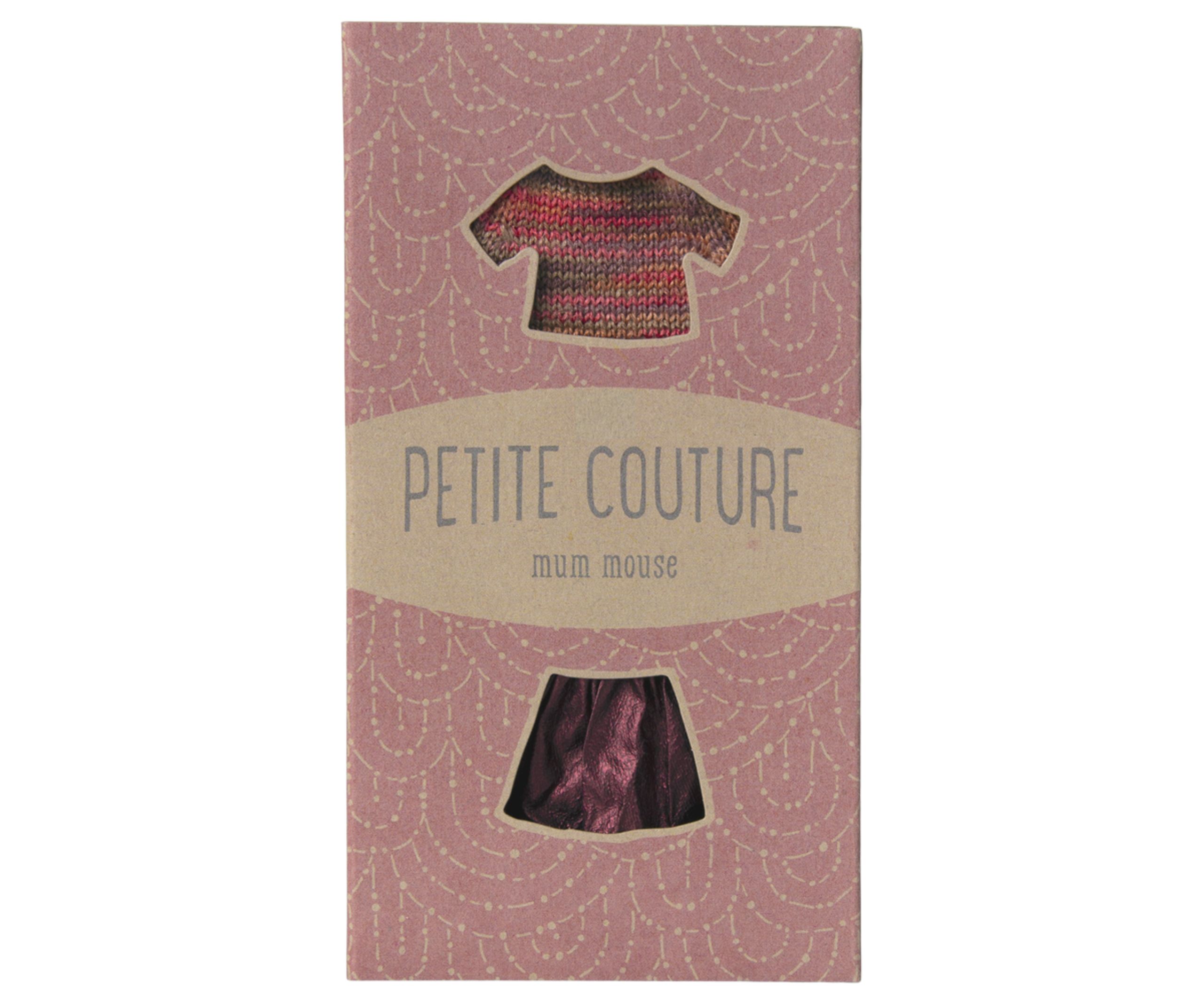 Maileg - Doll accessories - Skirt And Knitted Blouse, Mum Mouse - Mouse Mum