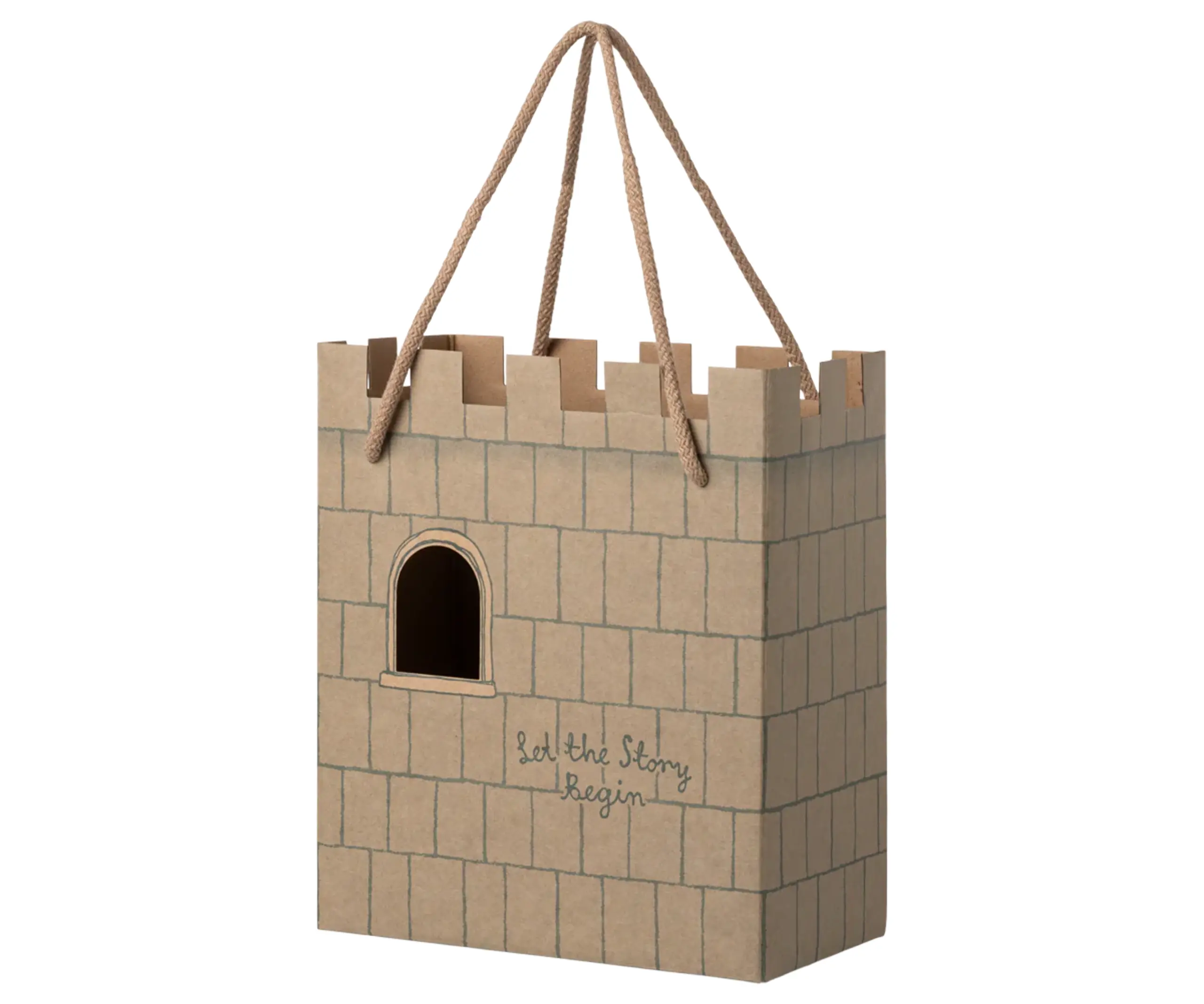 Maileg - Gift wrap - Paper Bag - Castle - Mint