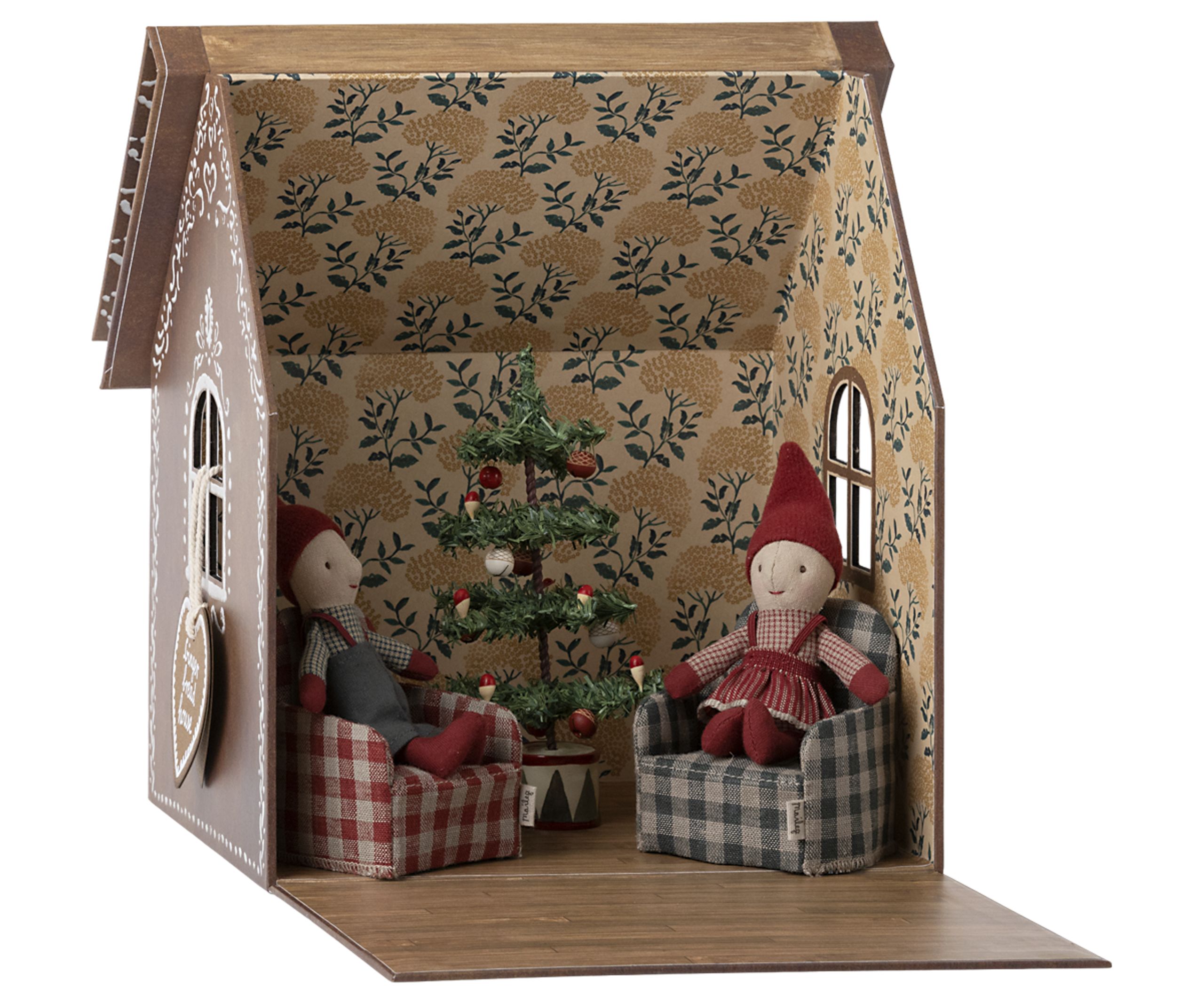 Maileg - Julepynt - Gingerbread house - Small - Brown