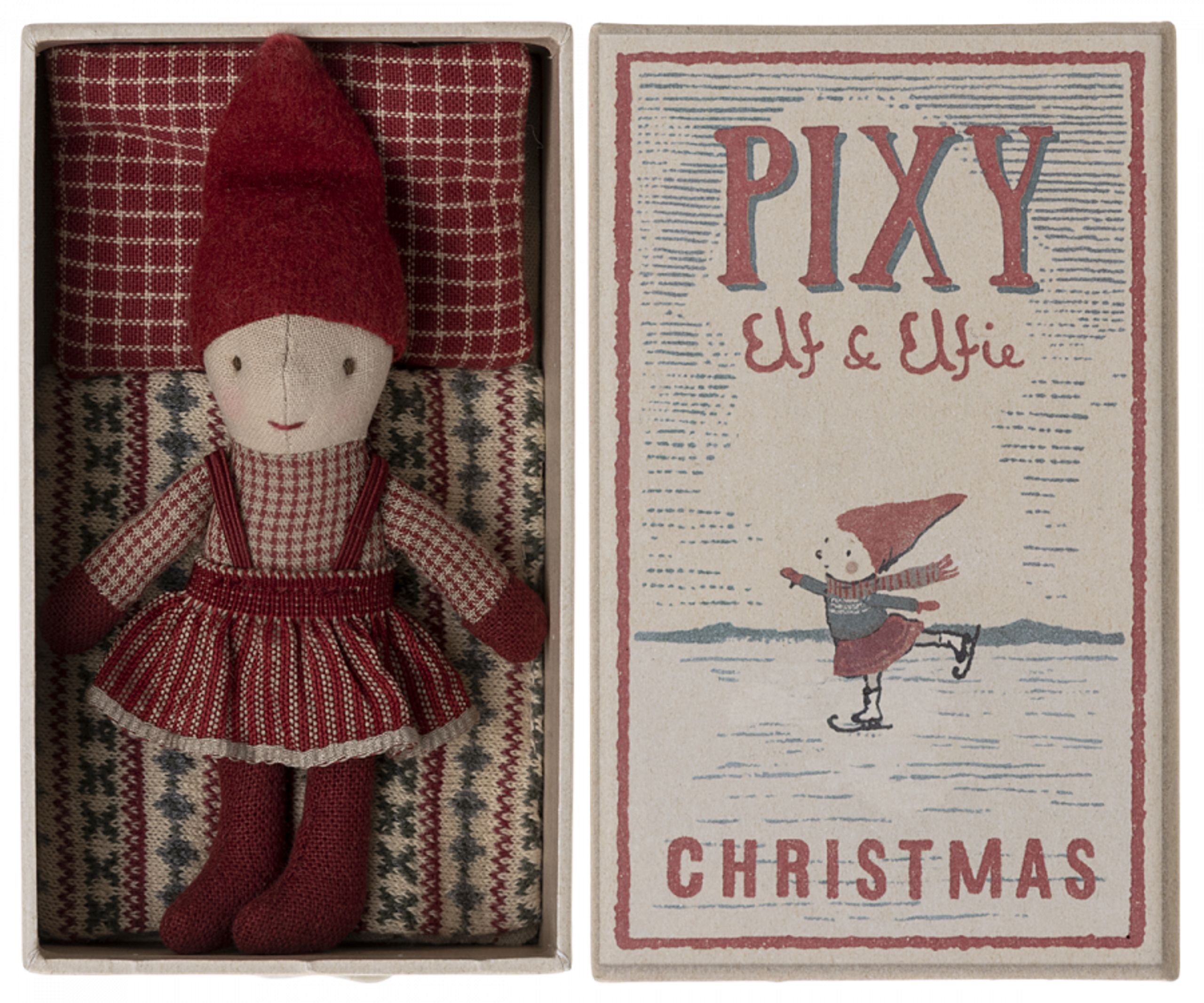 Maileg - Christmas Ornaments - Pixy Elfie in Matchbox - Elfie