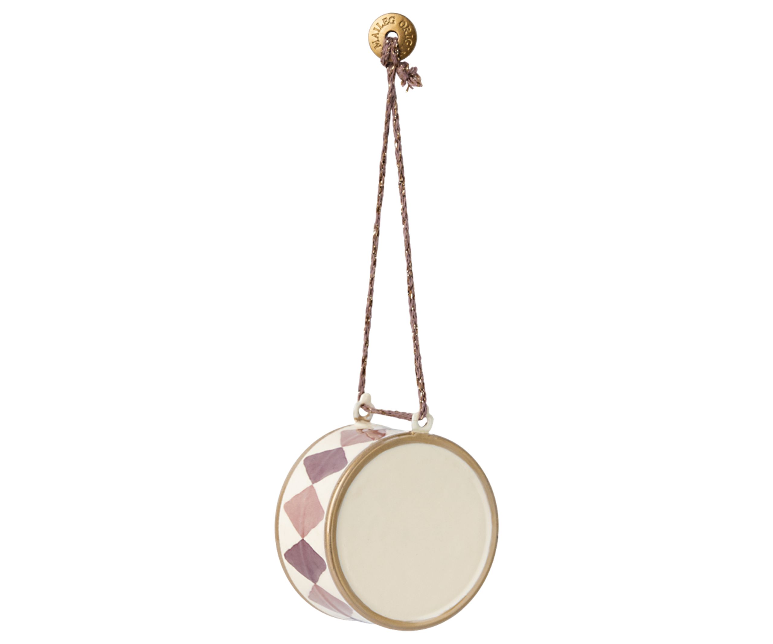 Maileg - Weihnachtsbaum Deko - Metal Ornament - Light Purple - Large drum