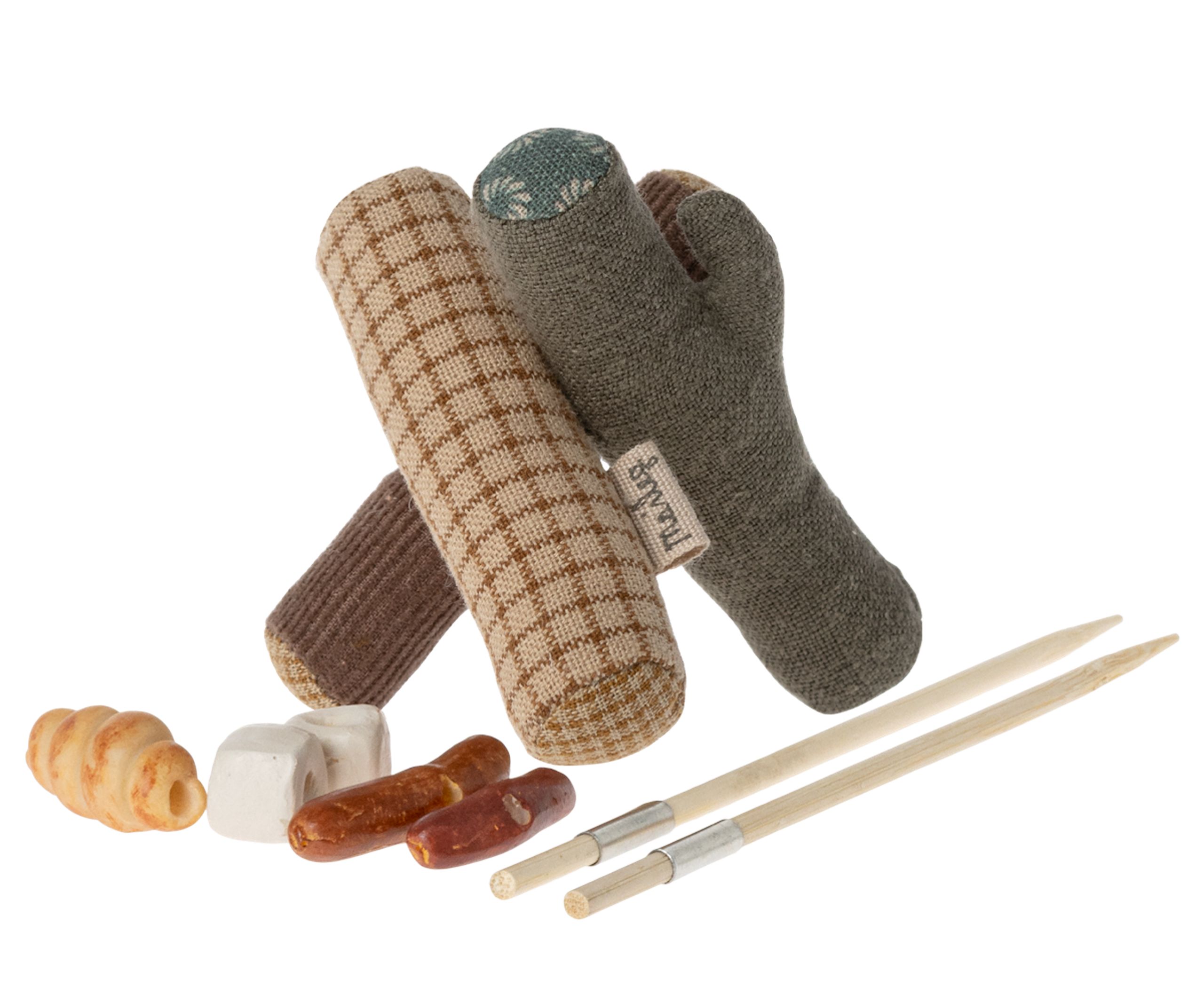Maileg - Spielzeug - Bonfire Set - Brown