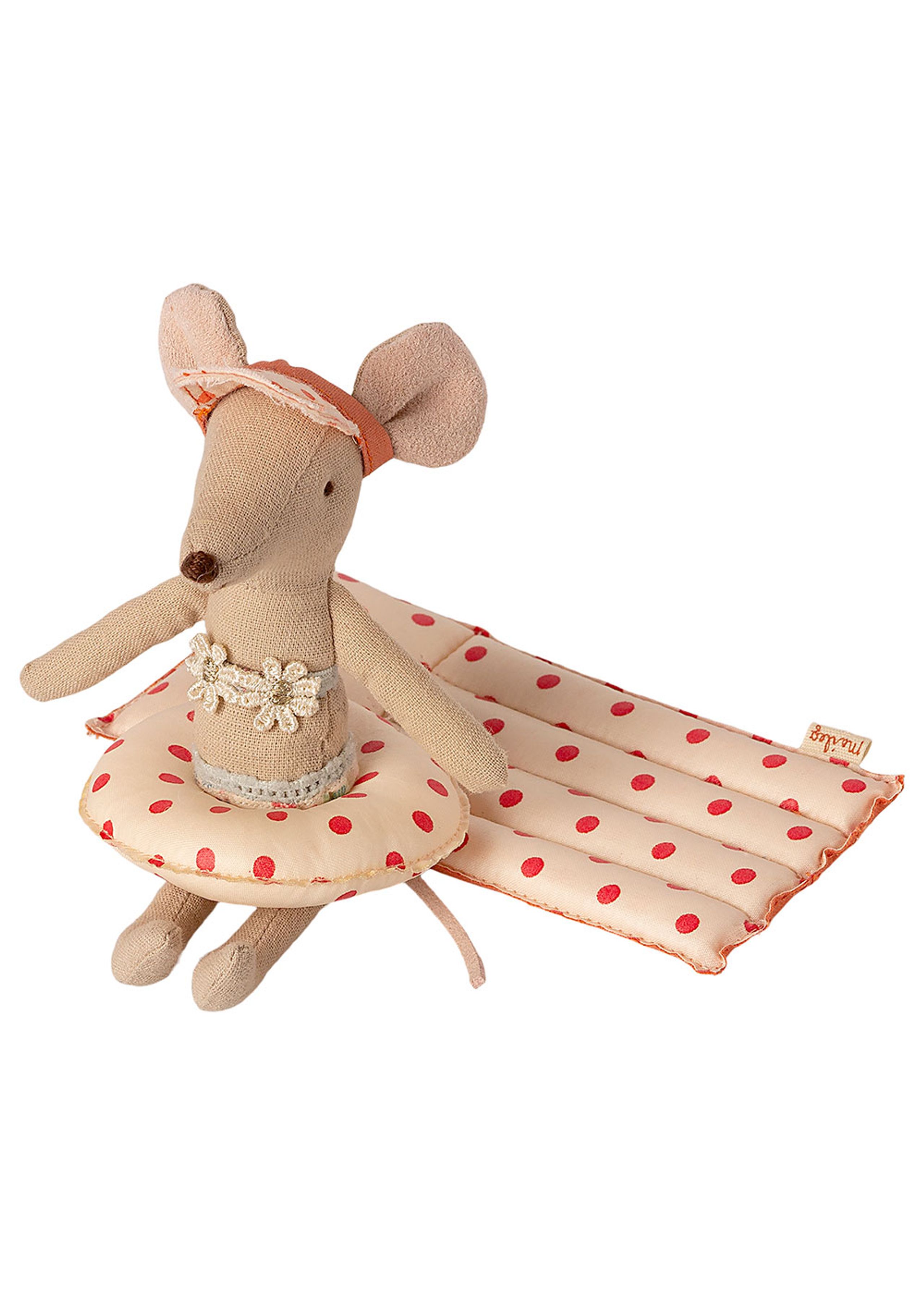 Maileg - Hračky - Bathing ring - Red Dots