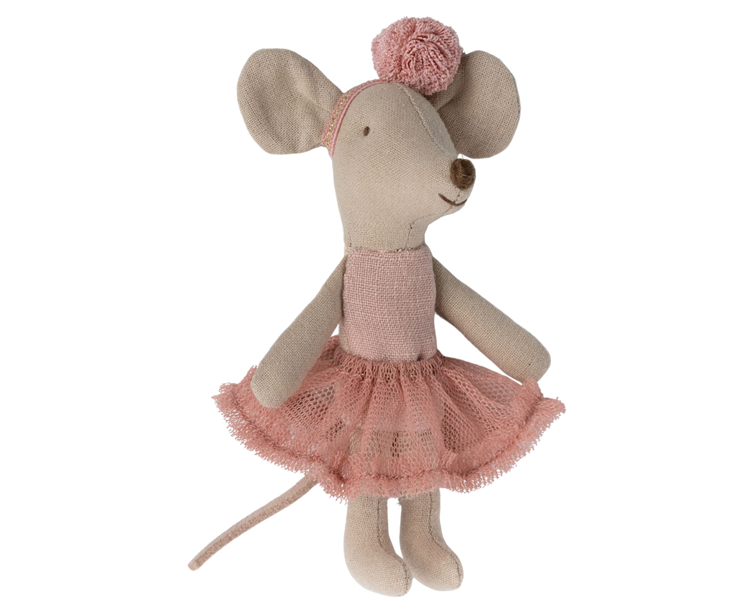 Maileg - Spielzeug - Ballerina mouse, Little sister - Rose