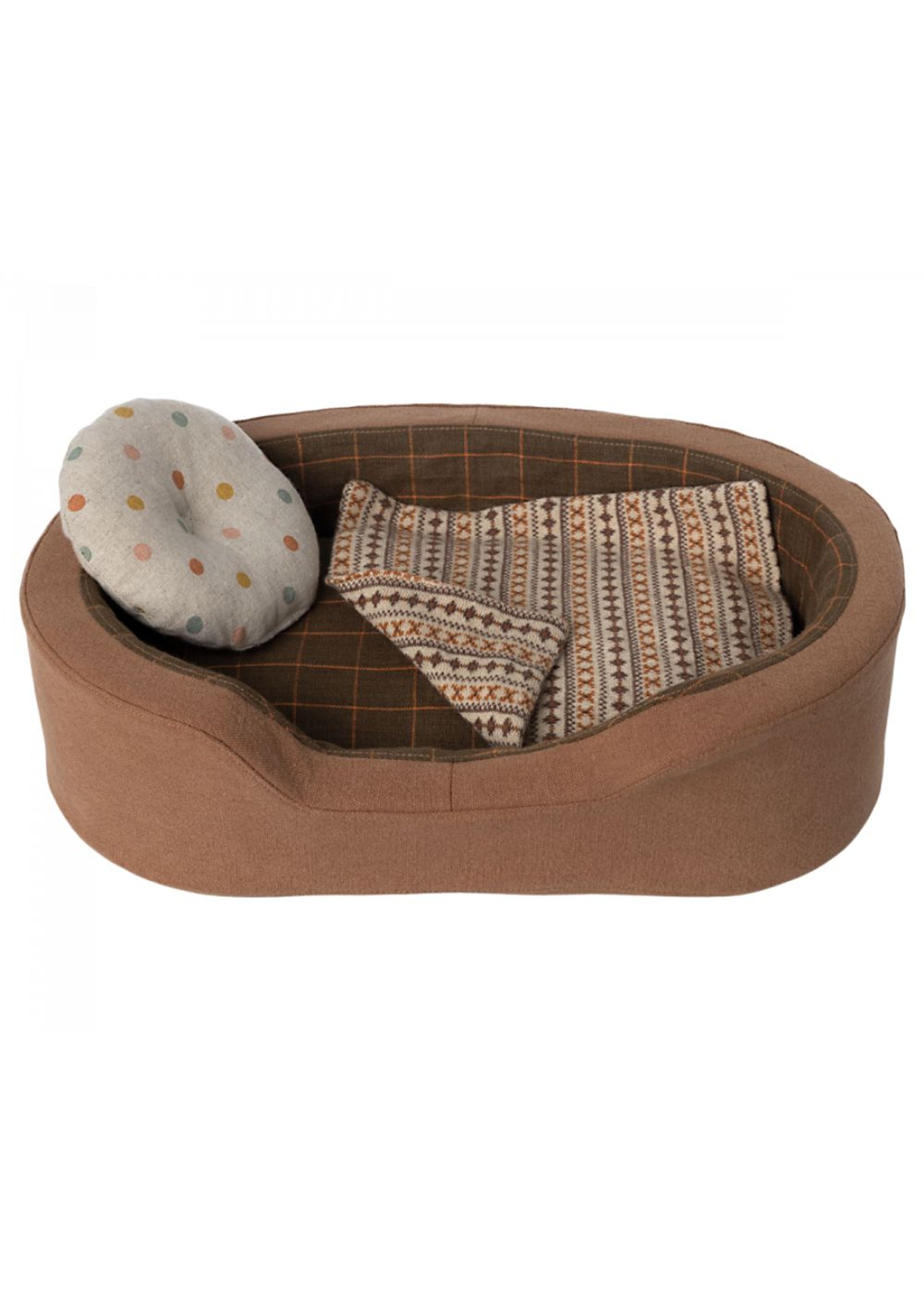 Maileg - Toys - Dog Basket - Brown
