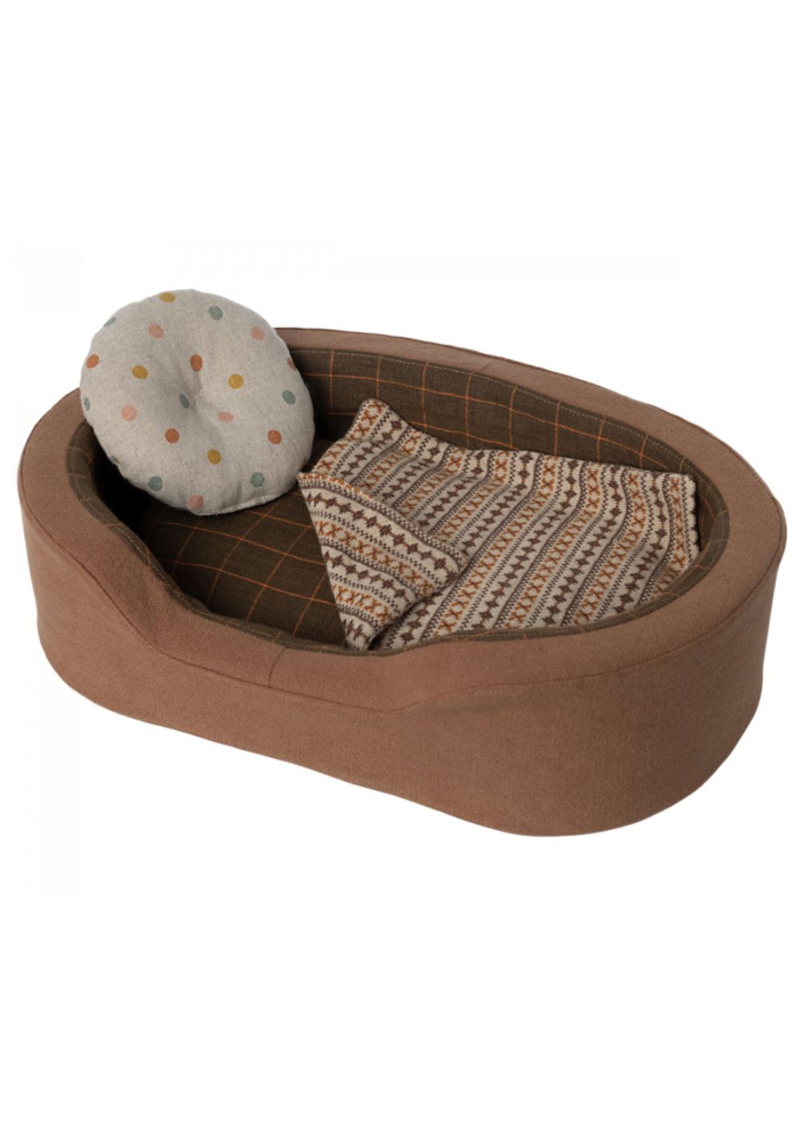 Maileg - Toys - Dog Basket - Brown