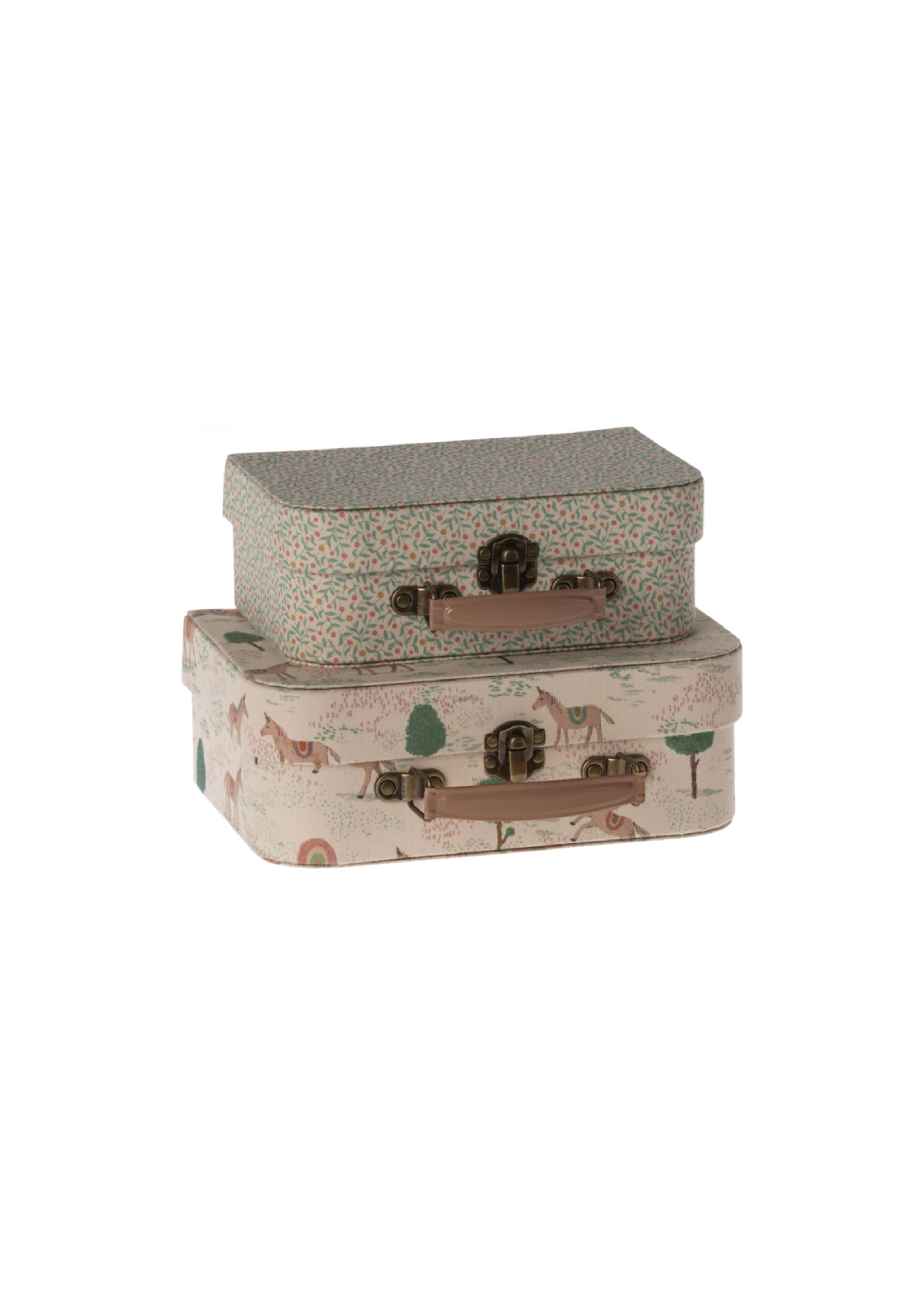 Maileg - Speelgoed - Suitcase set, 2 pcs - Red and green