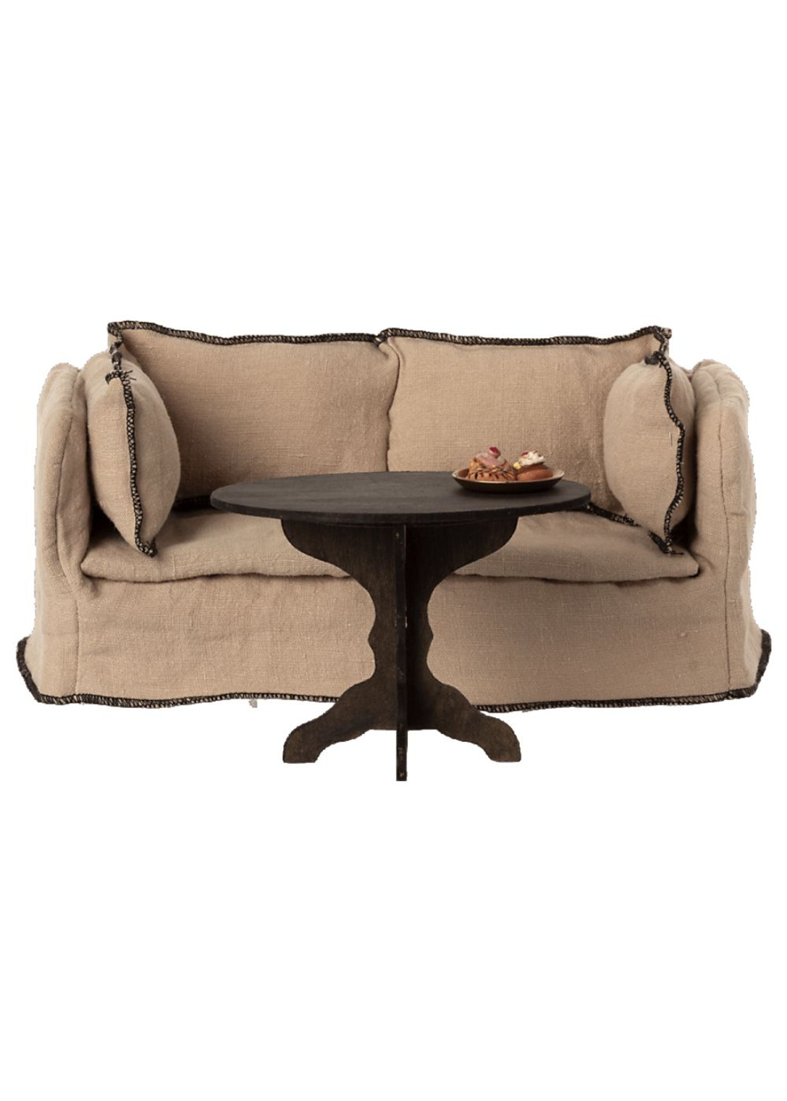 Maileg - Giocattoli - Miniature Coffee Table - Anthracite Grey