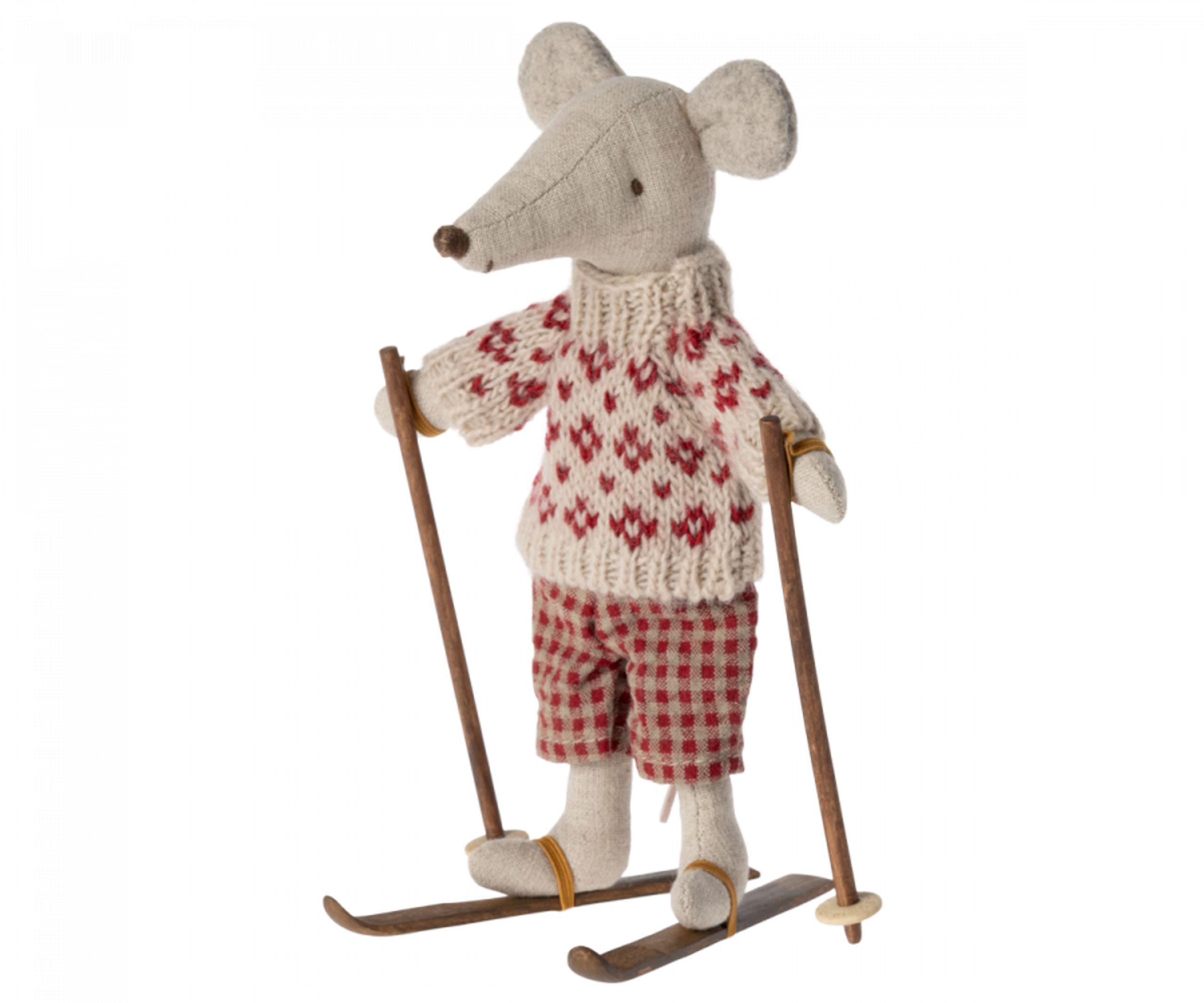 Maileg - Brinquedos - Ski & ski poles - Mum & Dad mouse