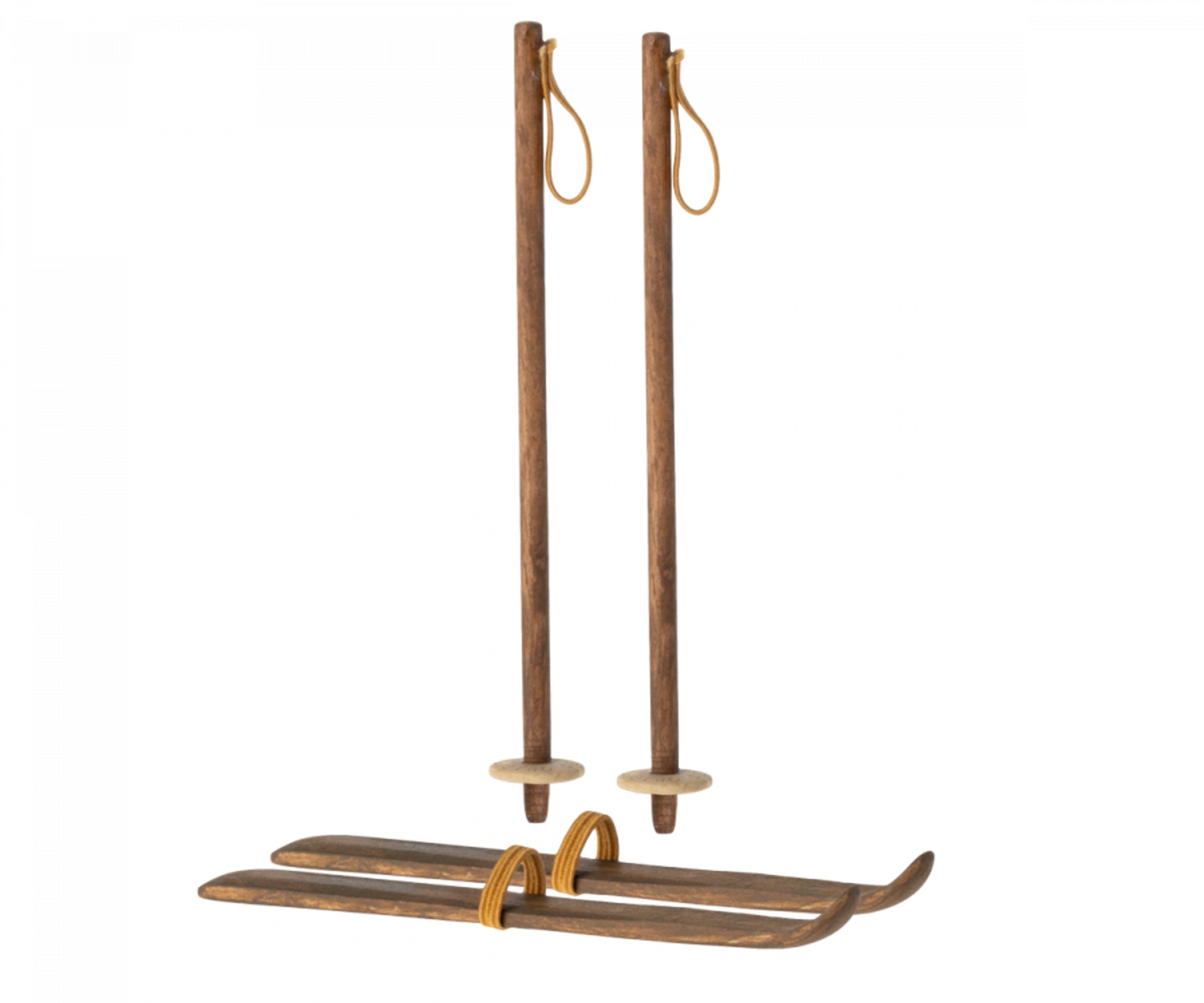 Maileg - Brinquedos - Ski & ski poles - Mum & Dad mouse