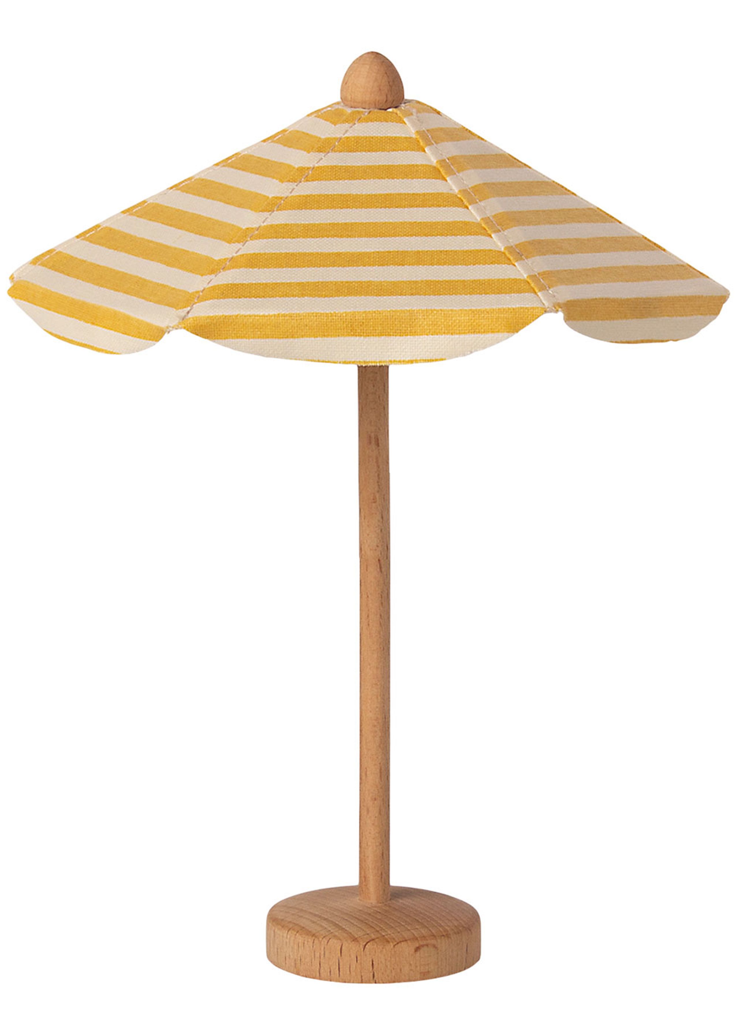 Maileg - Jouets - Beach umbrella - Yellow/White