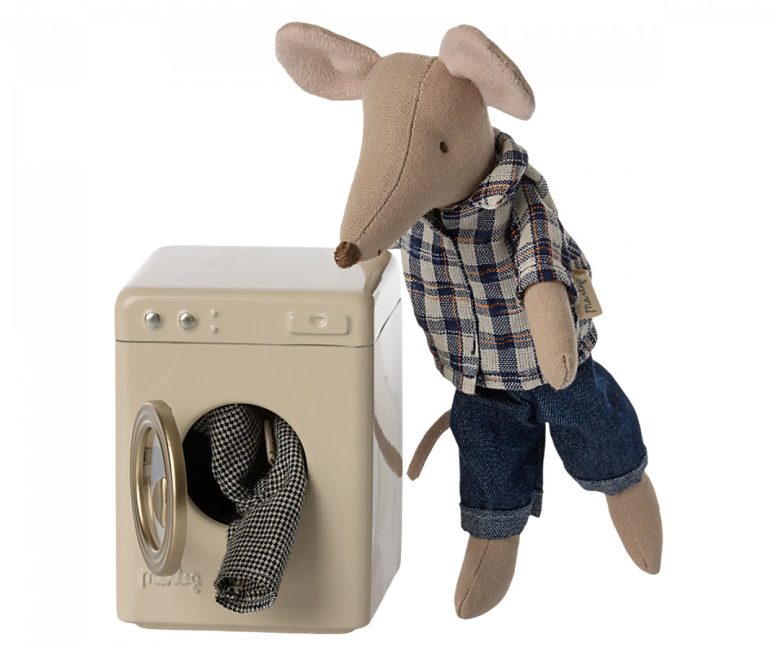 Maileg - Brinquedos - Washing machine, Mouse - Mouse