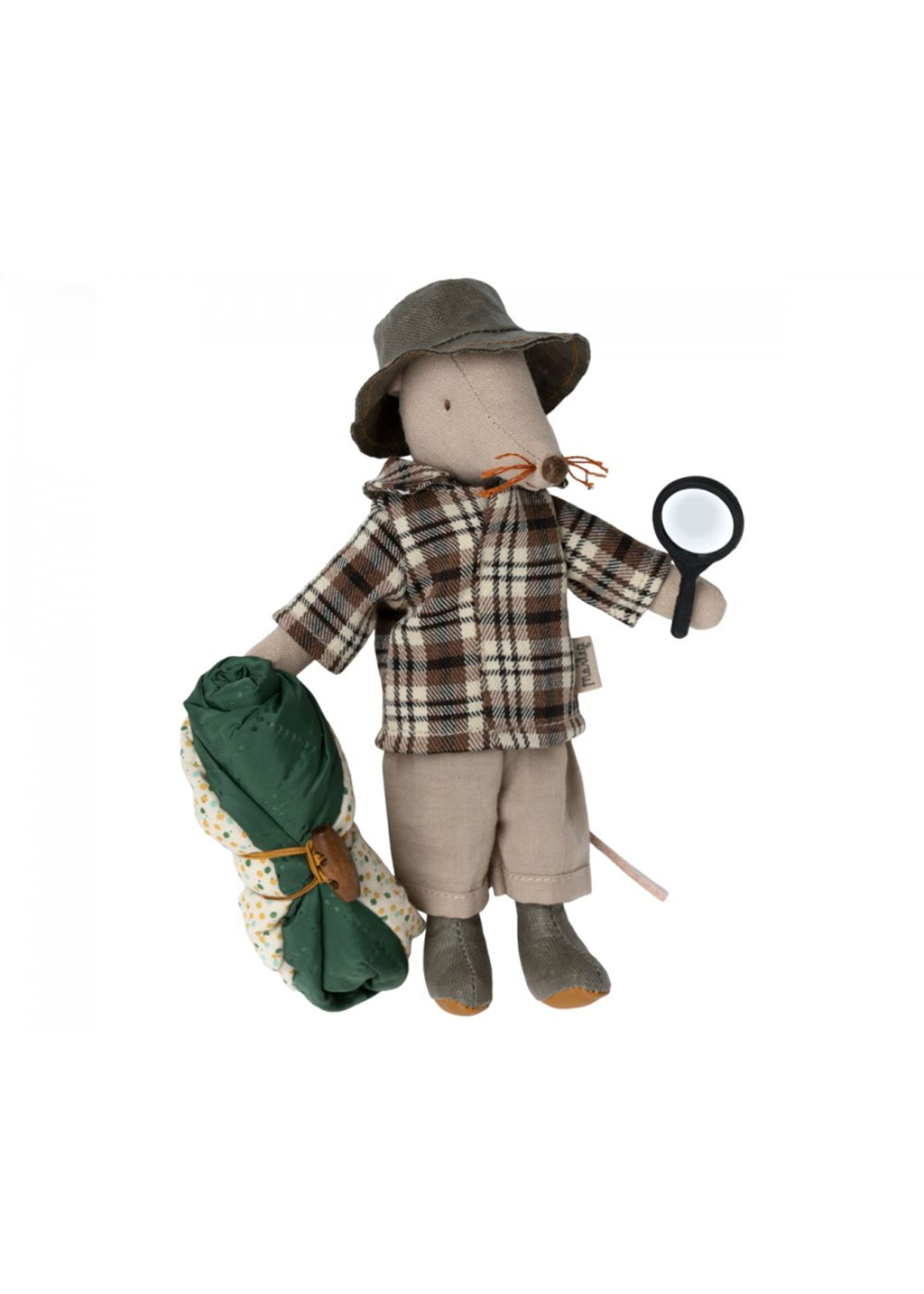 Maileg - Spielzeug - Wildlife Guide Mouse - Grey