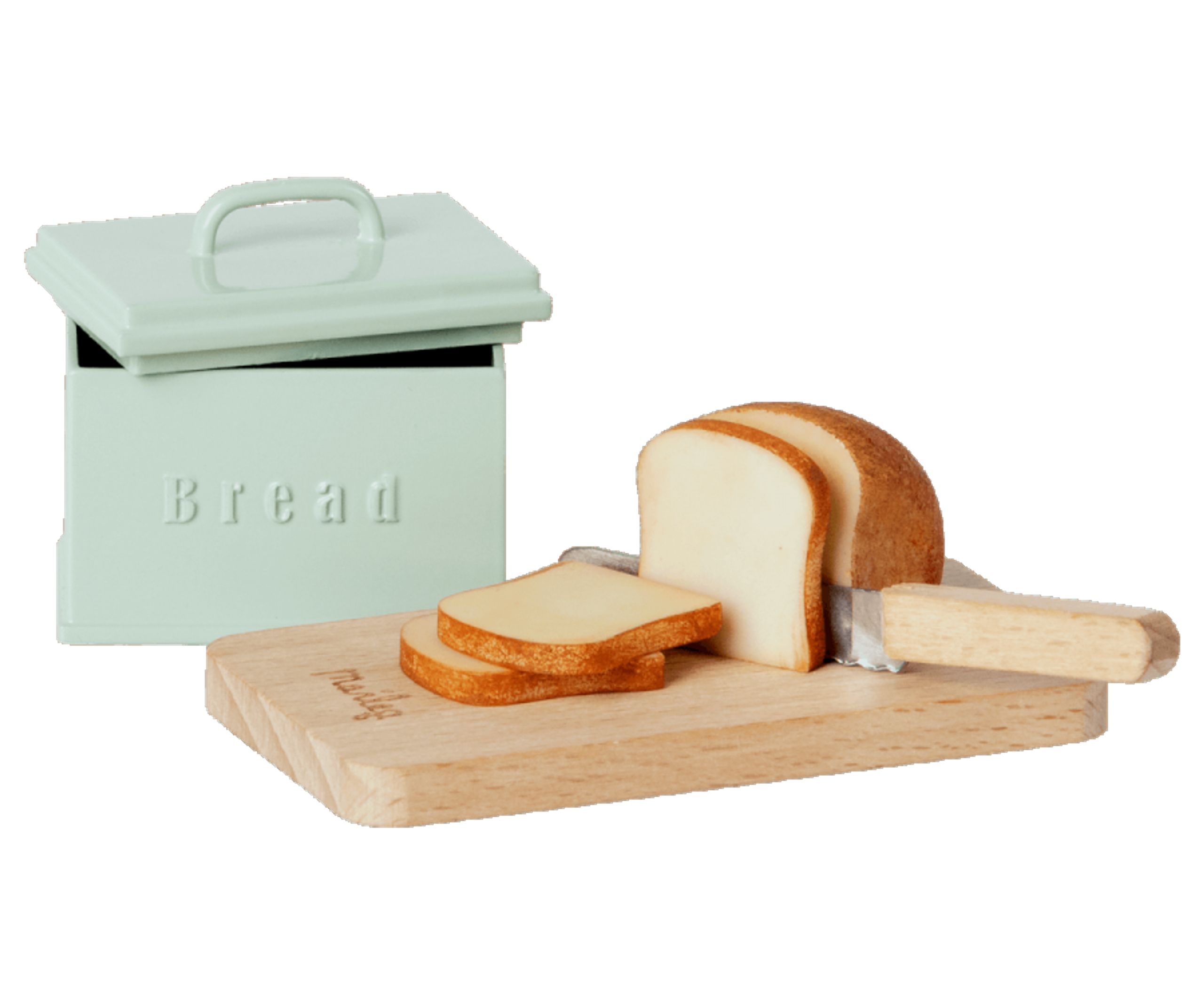 Maileg - Giocattoli - Miniature breadbox with accessories - Wood / Metal / Polyresin