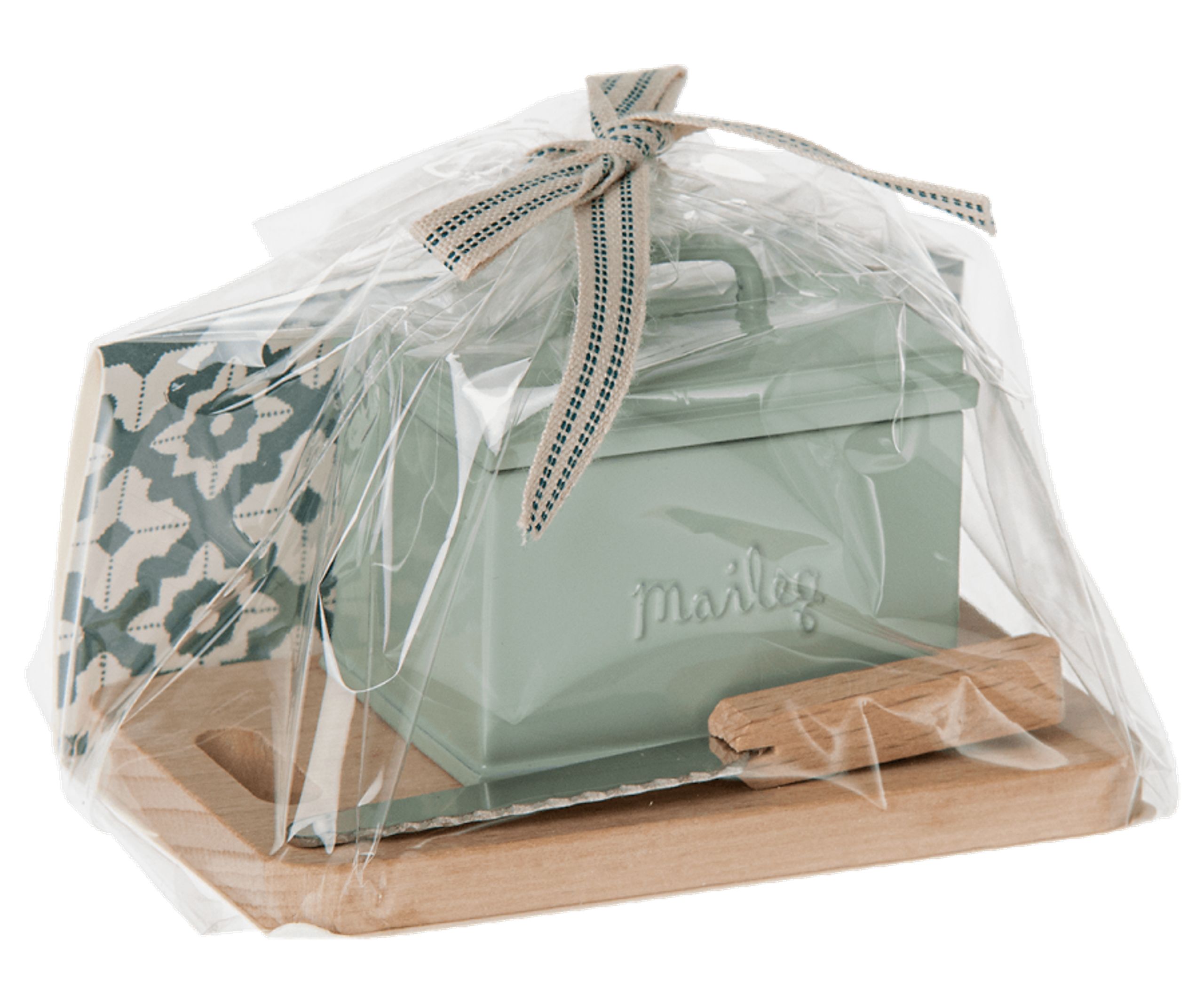 Maileg - Giocattoli - Miniature breadbox with accessories - Wood / Metal / Polyresin