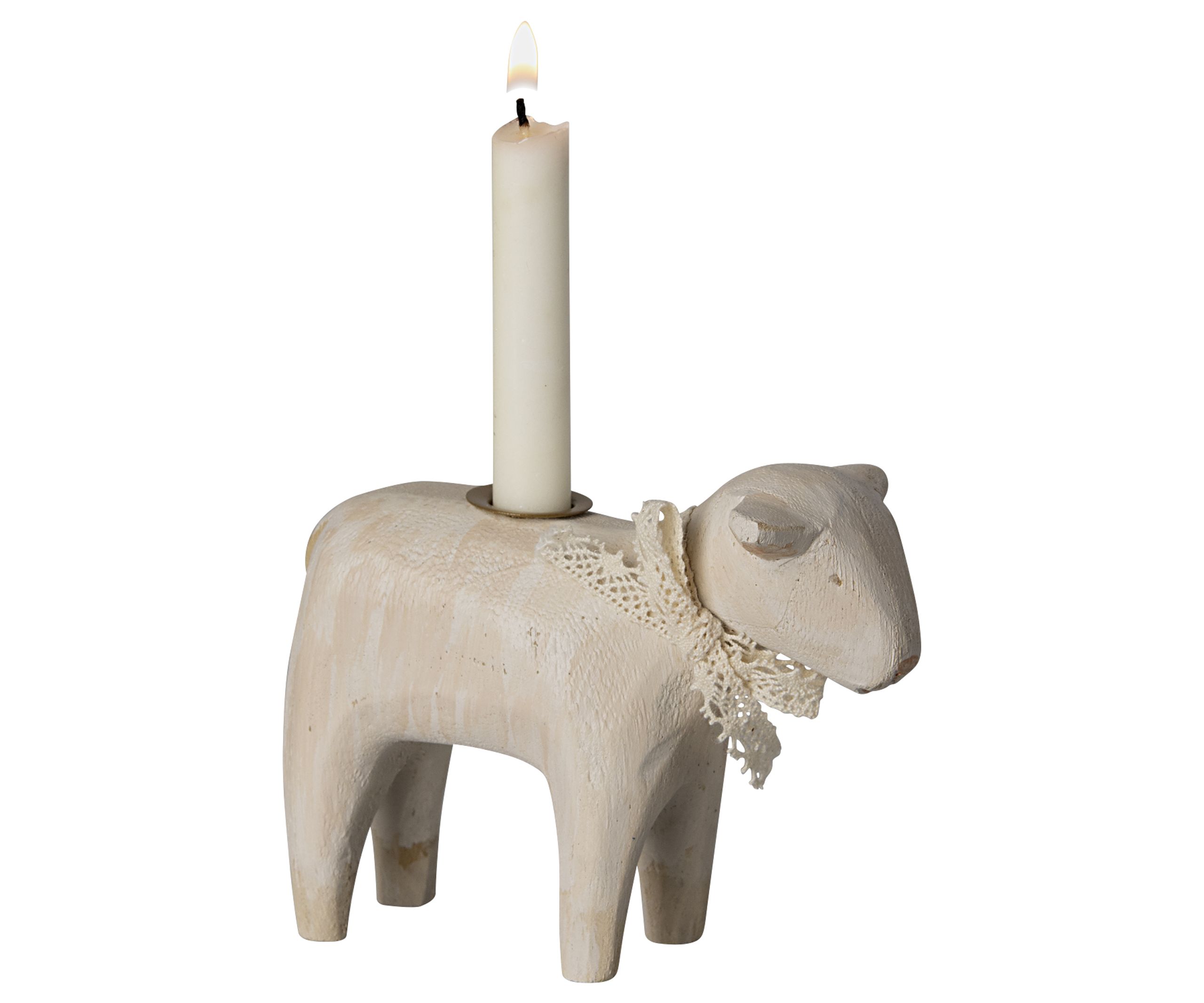 Maileg - Candle holder - Lamb candleholder - Off white