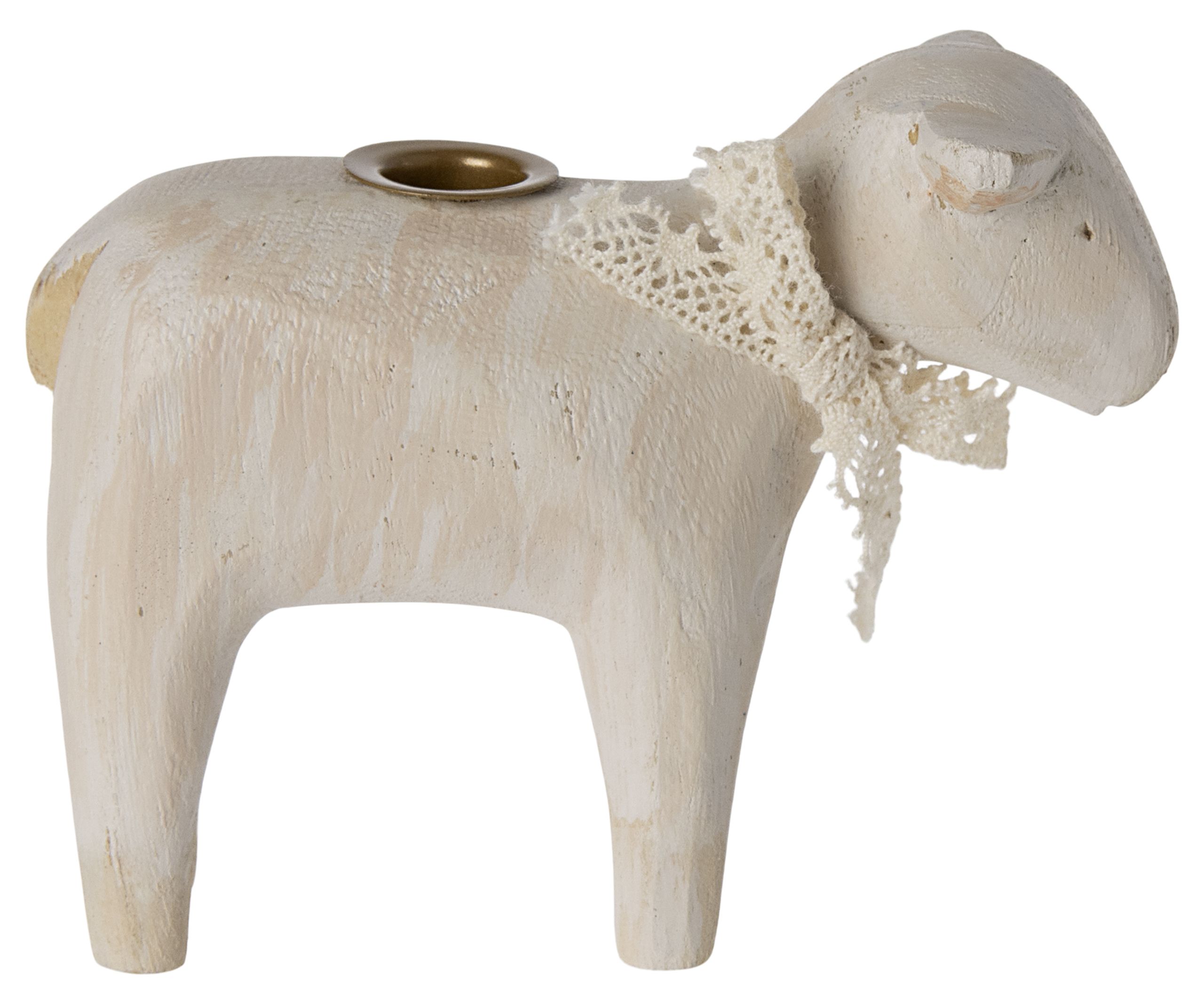 Maileg - Candle holder - Lamb candleholder - Off white