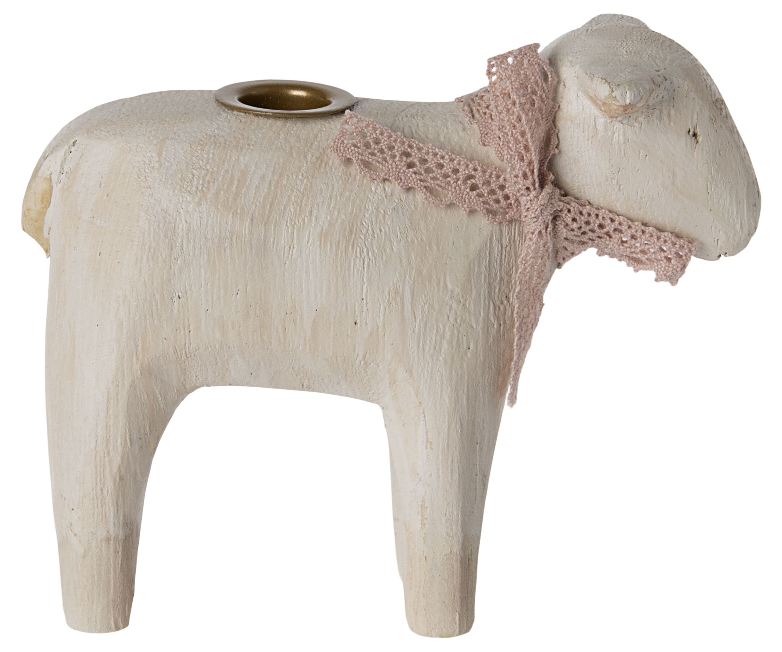 Maileg - Porte-bougies - Lamb candleholder - Rose