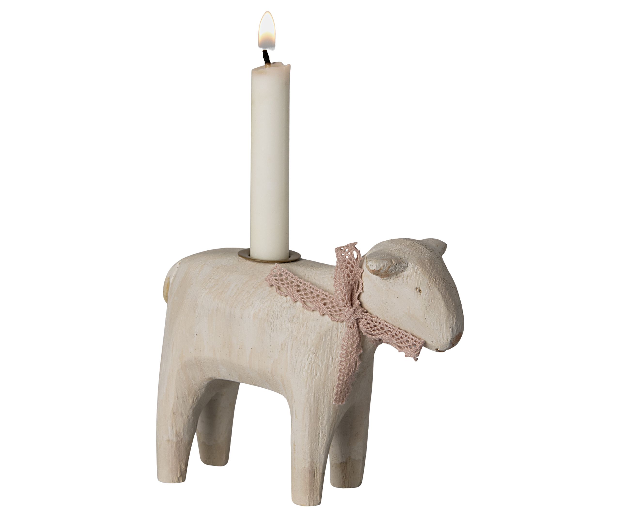 Maileg - Porte-bougies - Lamb candleholder - Rose