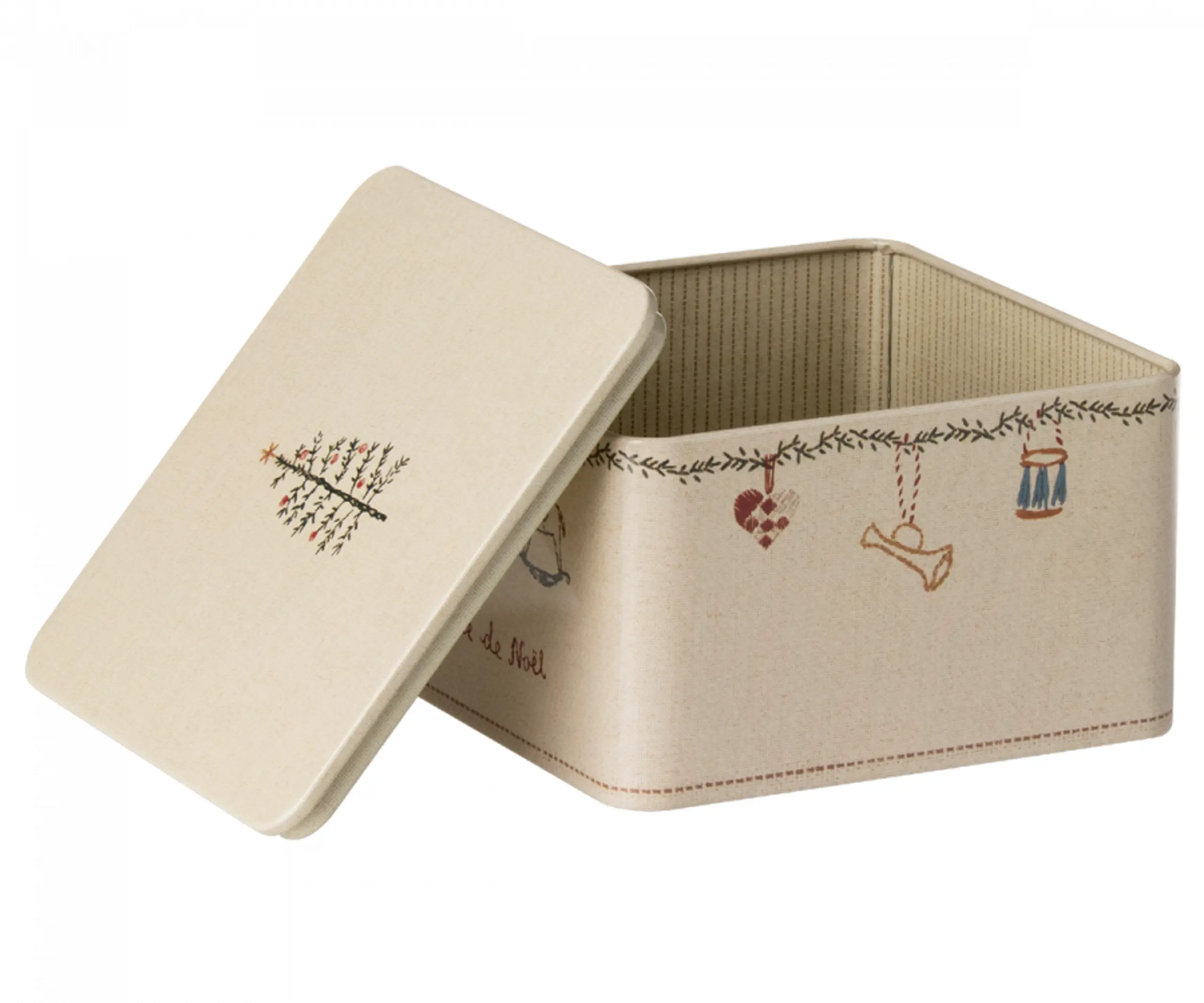 Maileg - Scatole di immagazzinaggio - Metal Box, Ambiance de Noël - 2 pc set
