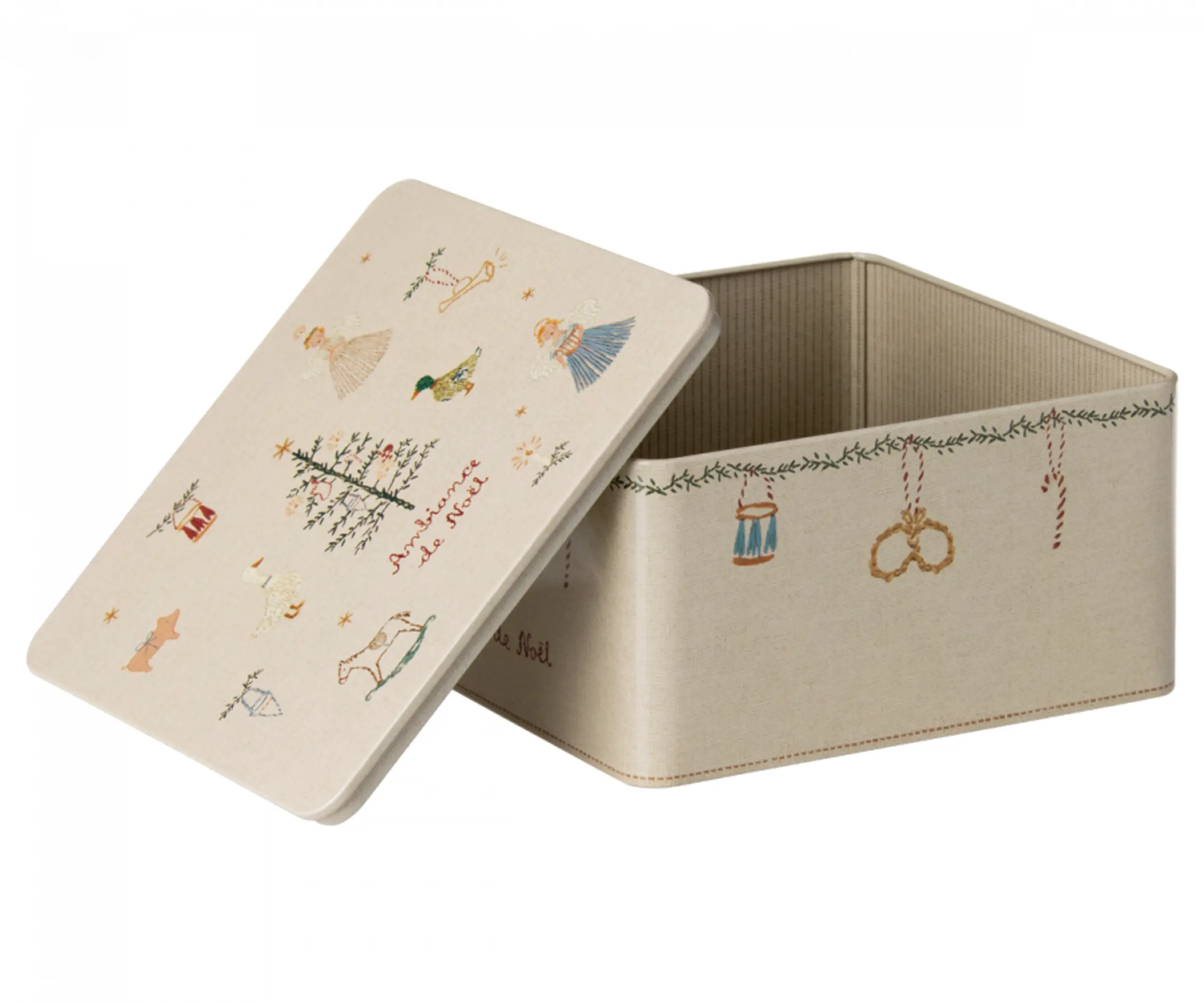 Maileg - Scatole di immagazzinaggio - Metal Box, Ambiance de Noël - 2 pc set