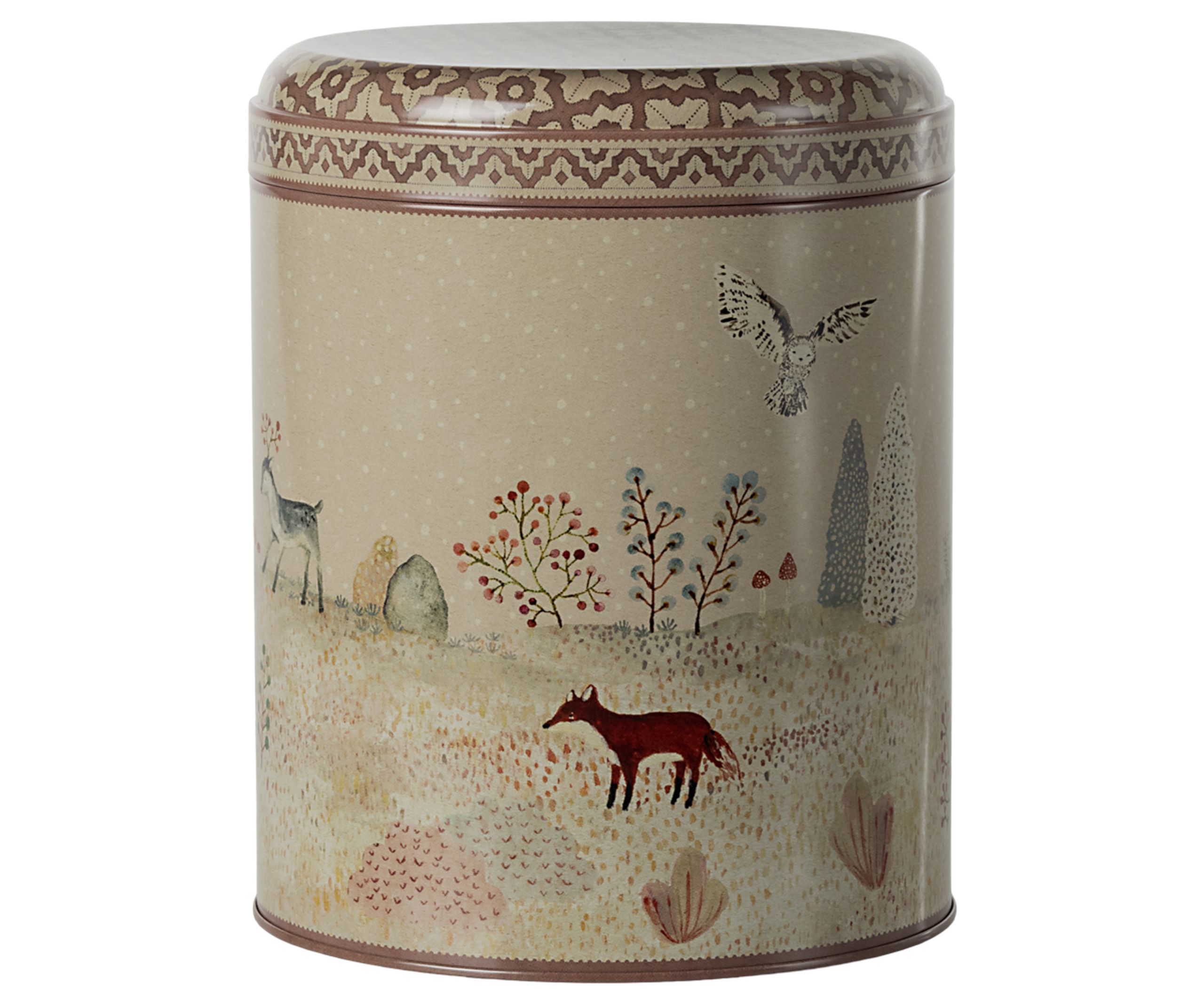 Maileg - Úložné boxy - Metal Box, Winter Wonderland - 2 Pcs Set - Winter Wonderland