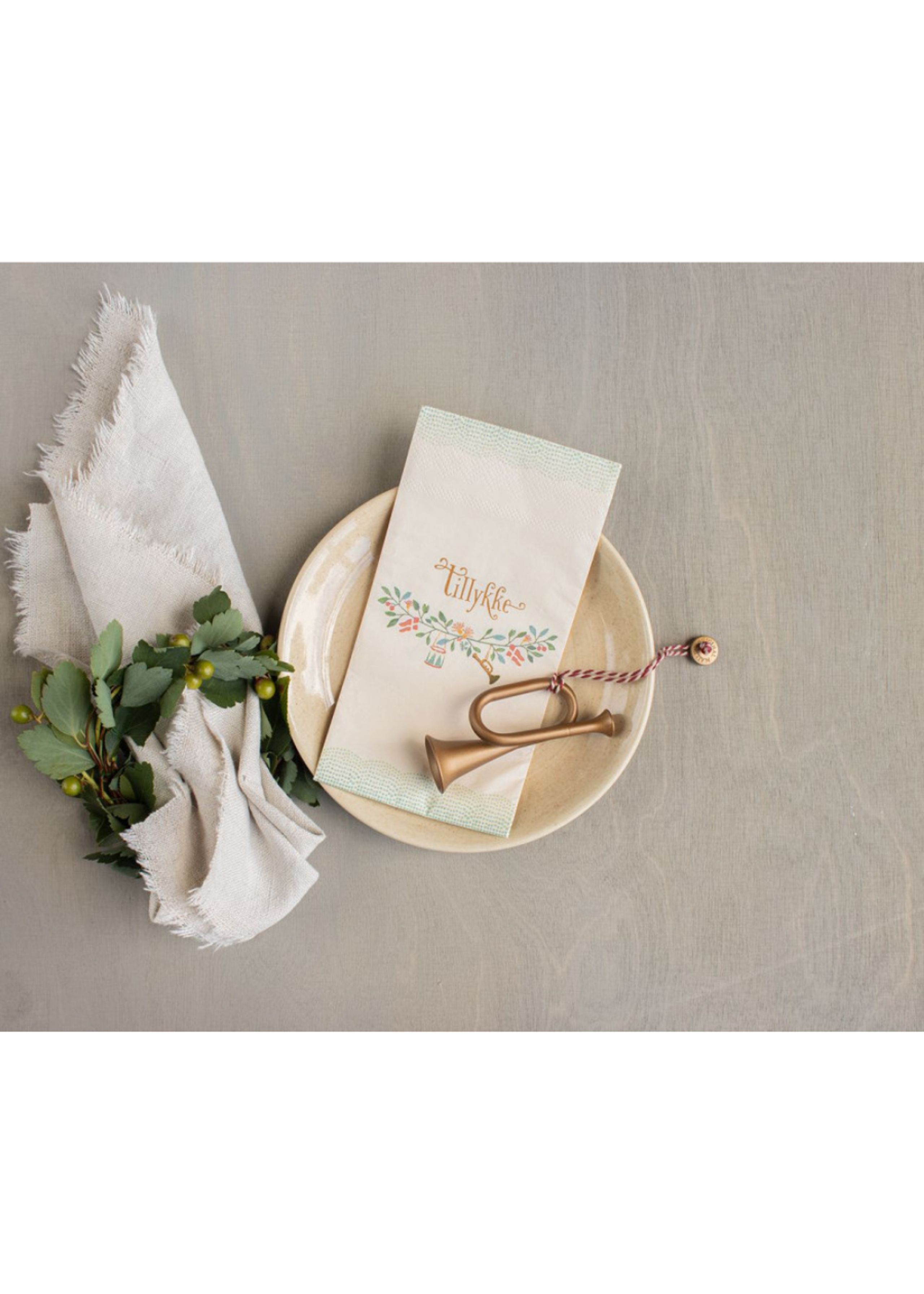 Maileg - Paper Napkin - Serviet - Tillykke - Small
