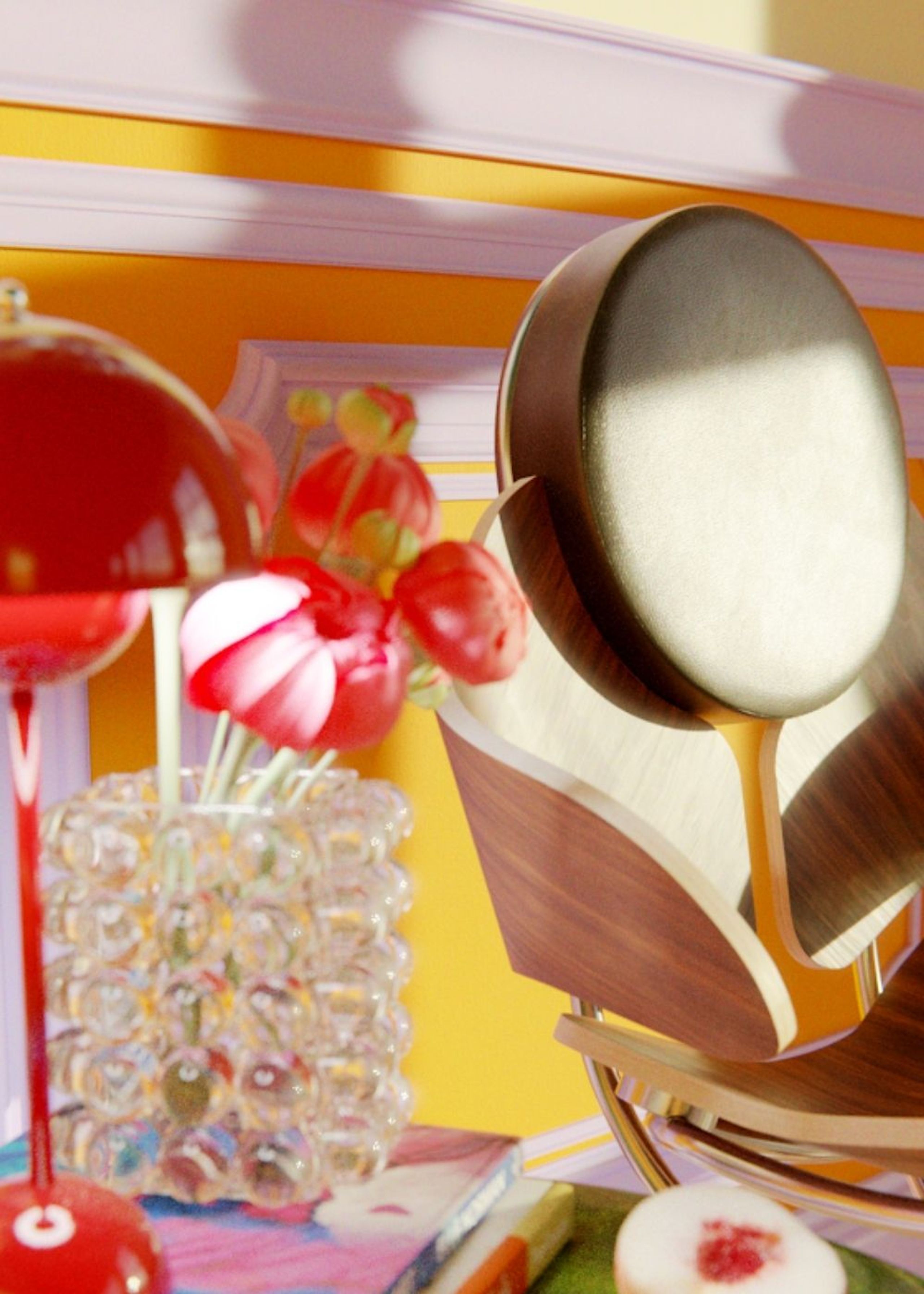 Mak Misho - Esstischstuhl - Wak Chair - Black/Electroplated