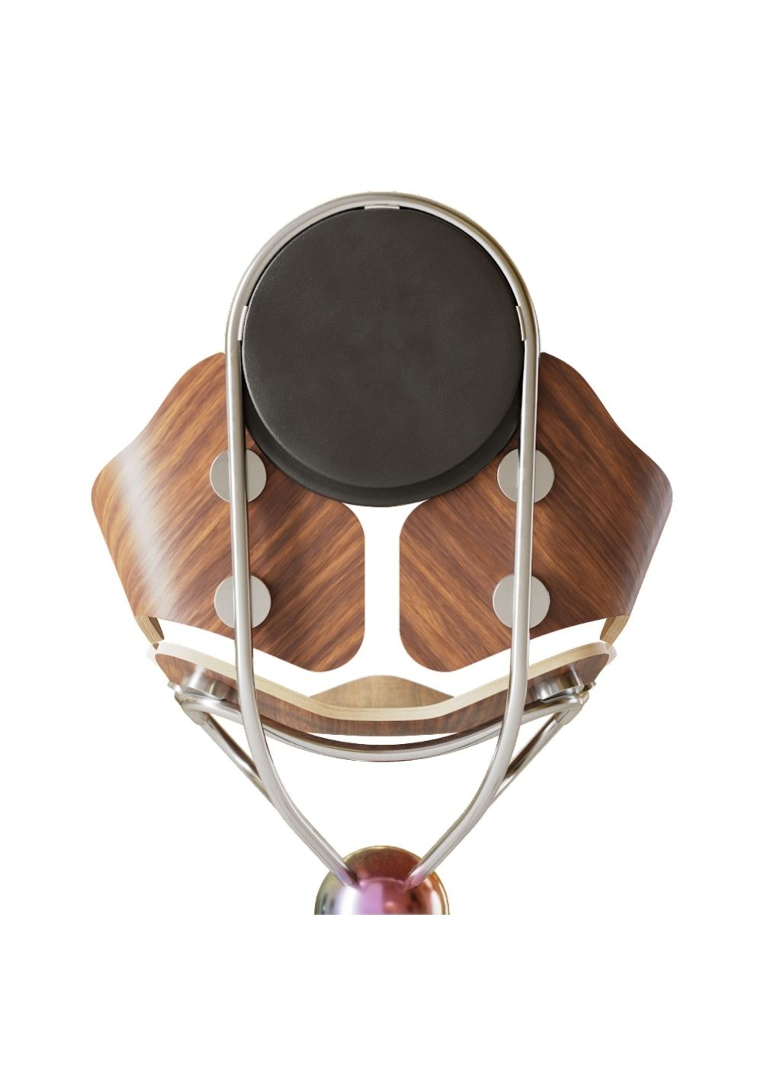 Mak Misho - Esstischstuhl - Wak Chair - Black/Electroplated