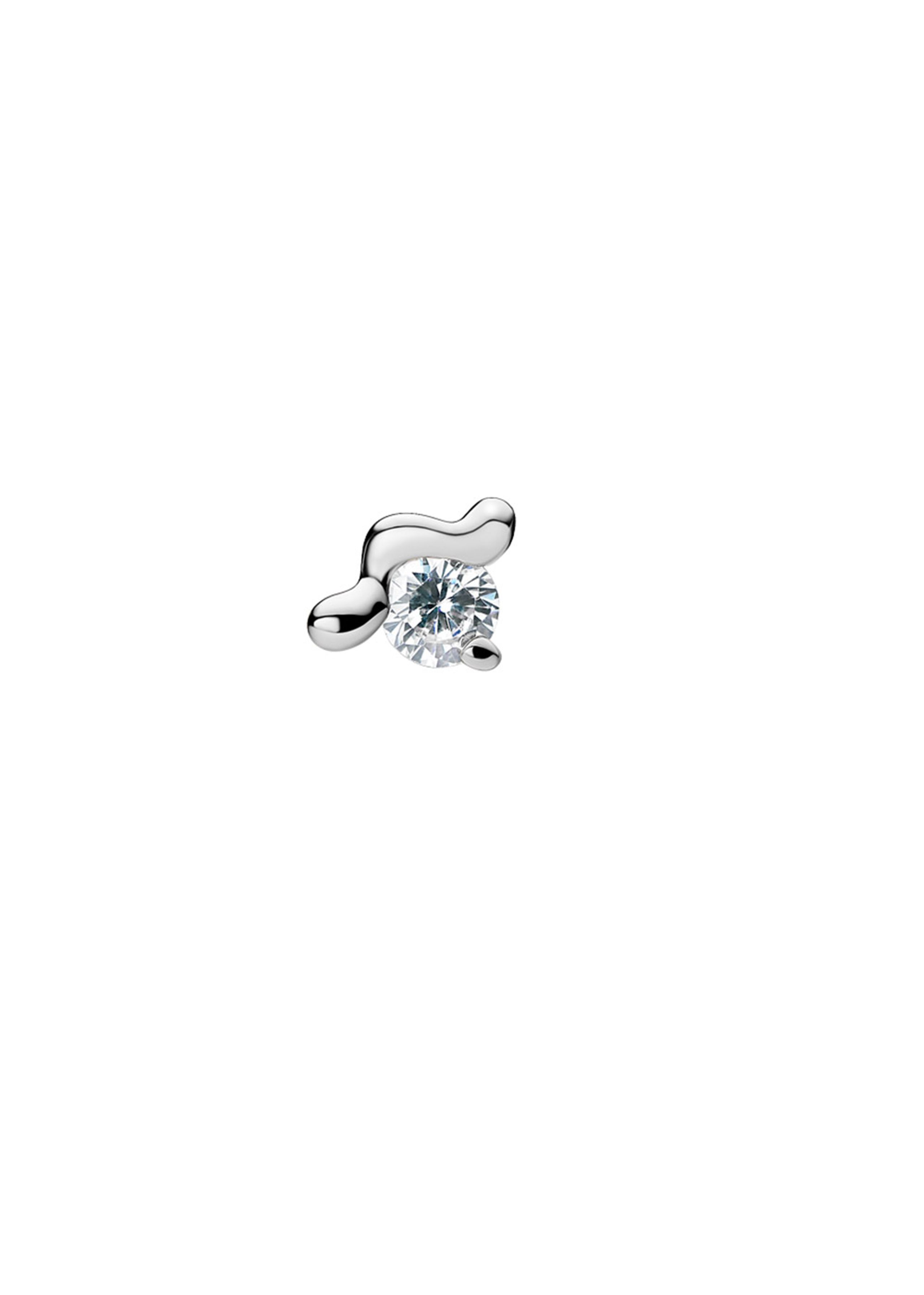 Maria Black - Orecchino - Arctic Stud Extra Small - White Rhodium Plated