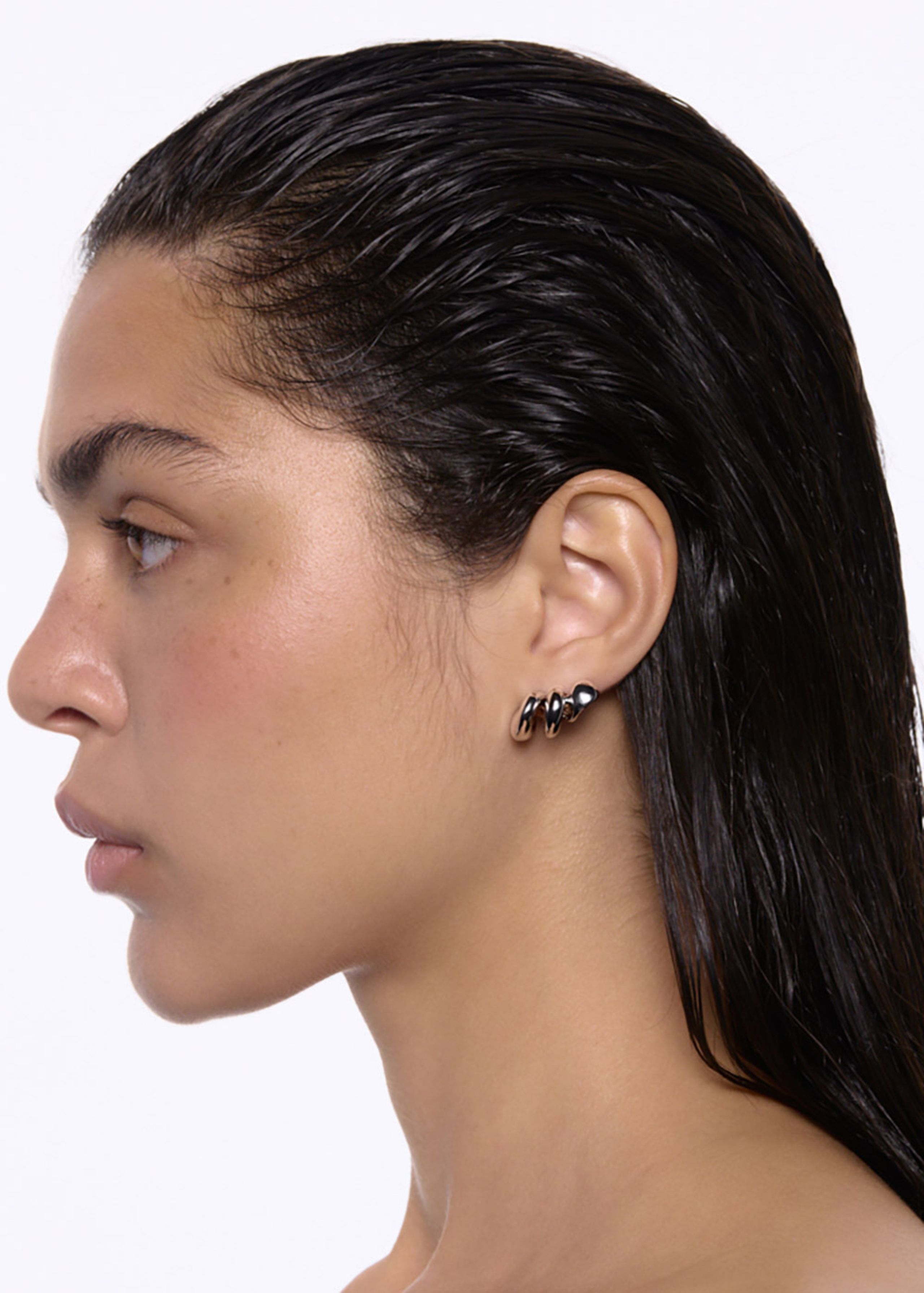 Maria Black - Ohrring - Coil Crawler Earring - Right - Silver