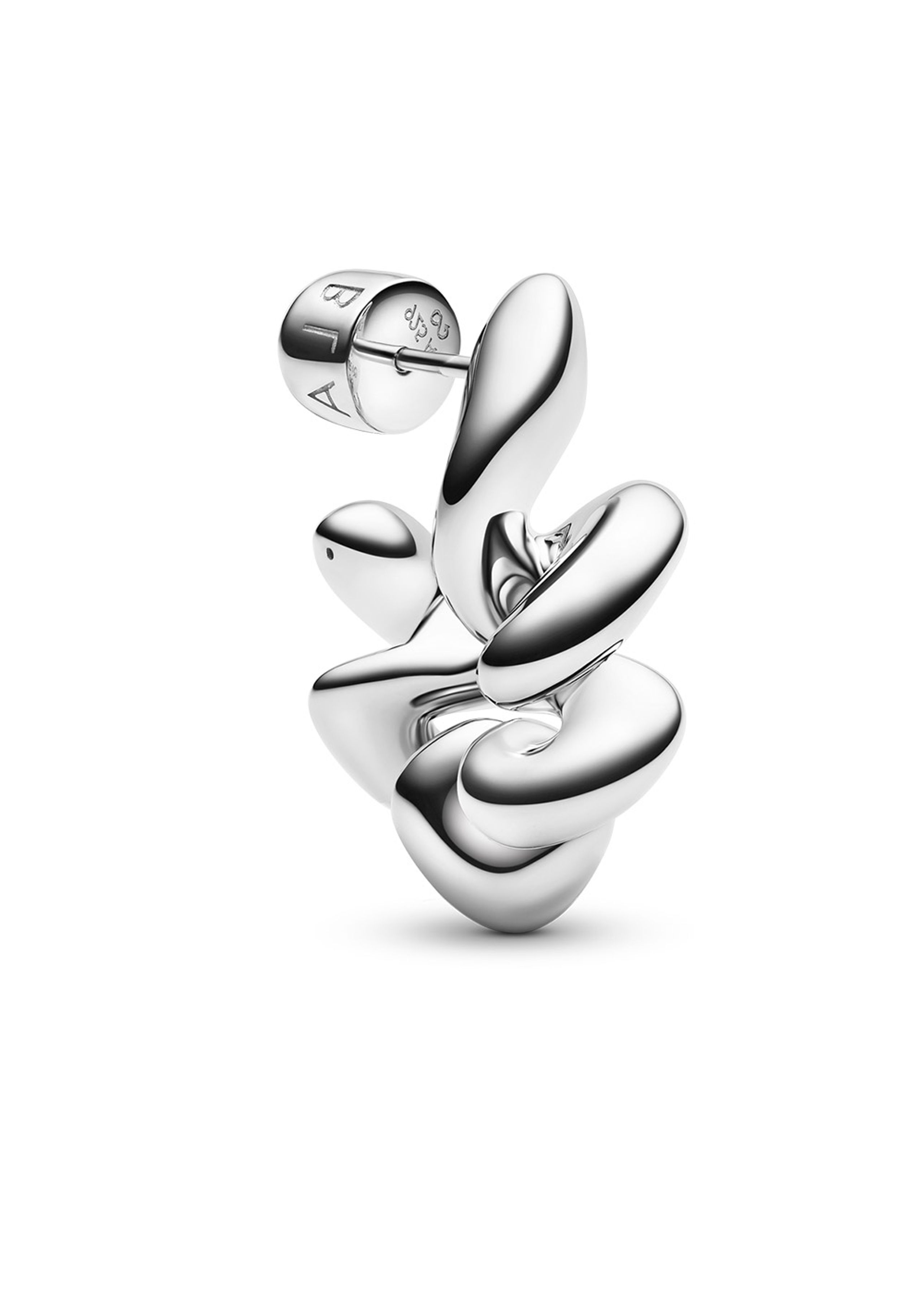 Maria Black - Brinco - Coil Hoop Medium - Left - Silver