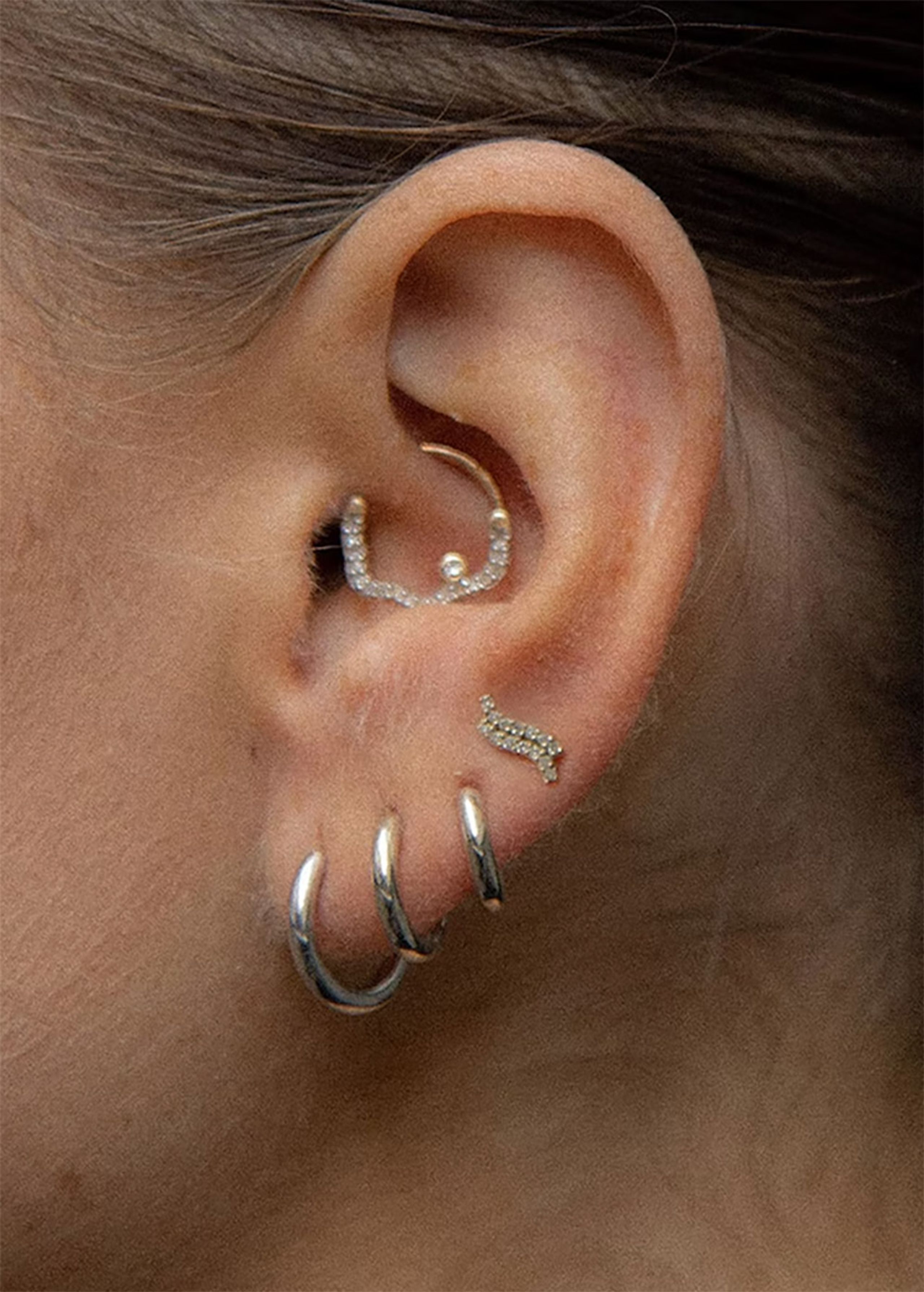 Maria Black - Earring - Marco Huggie - Silver