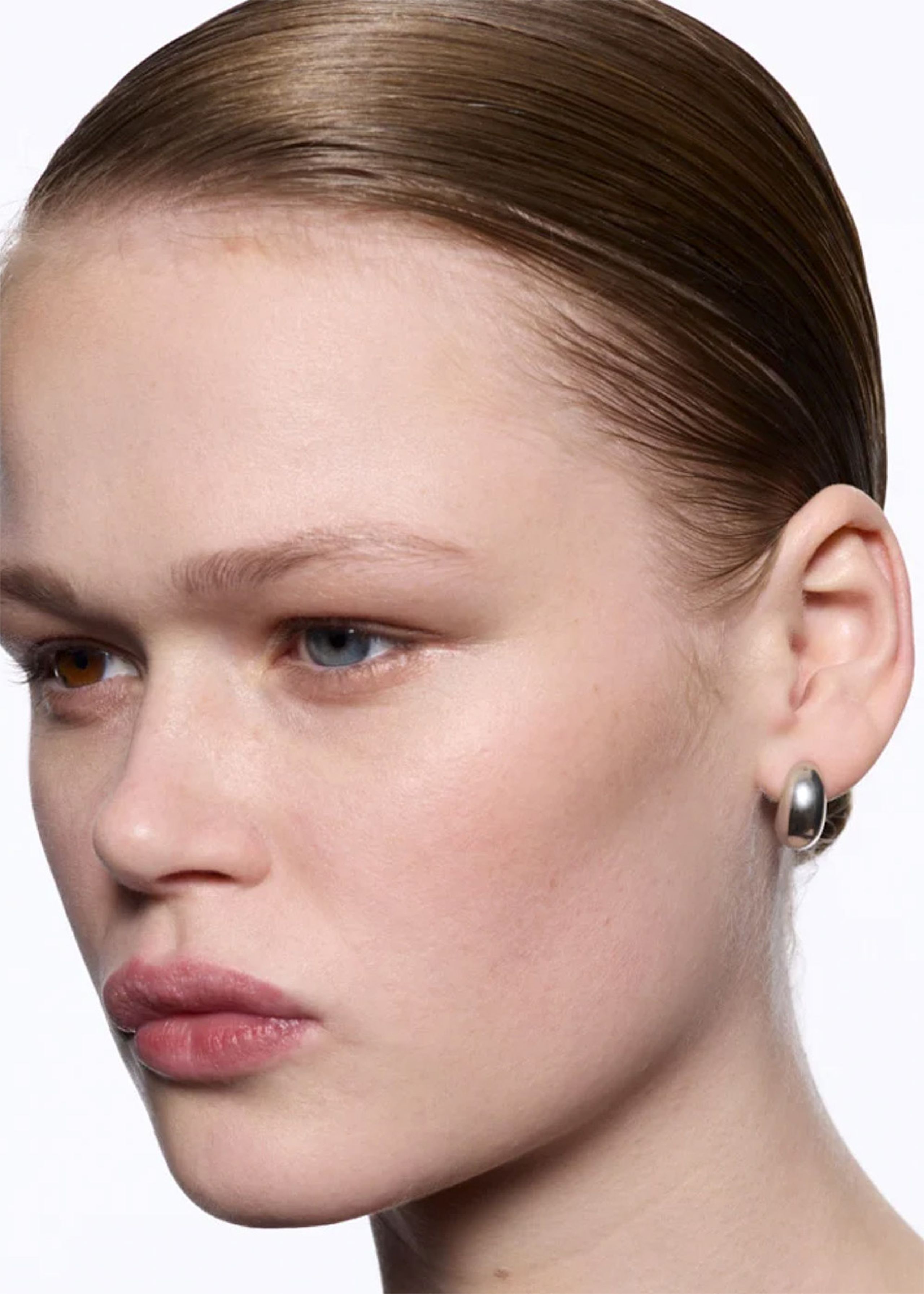 Maria Black - Earring - Tryvann Pillow Earring - White rhodium plated