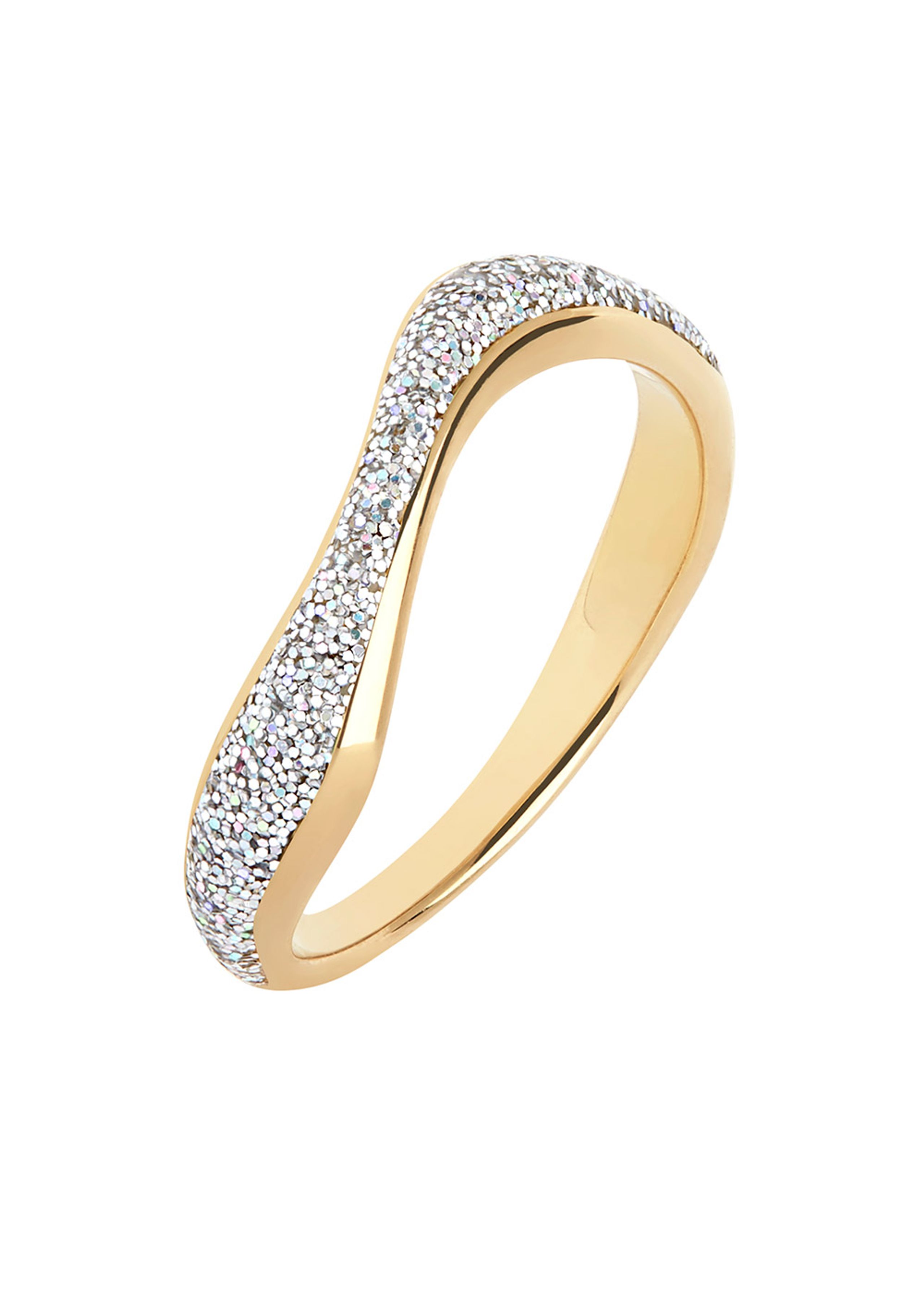 Maria Black - Ring - Aura Opal Glitter Ring - Gold