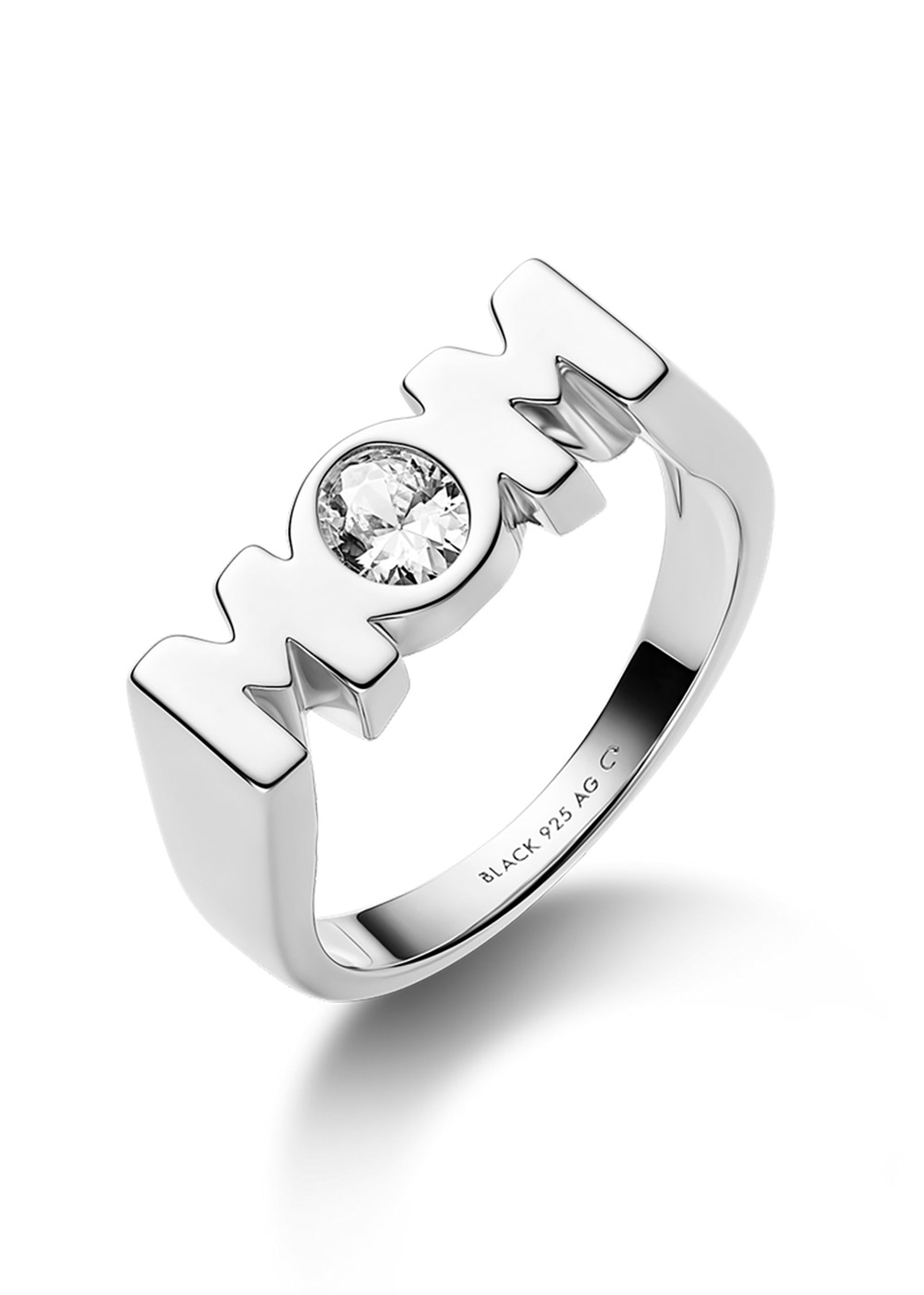 Maria Black - Ring - Mom Royal Ring - White Rhodium plated