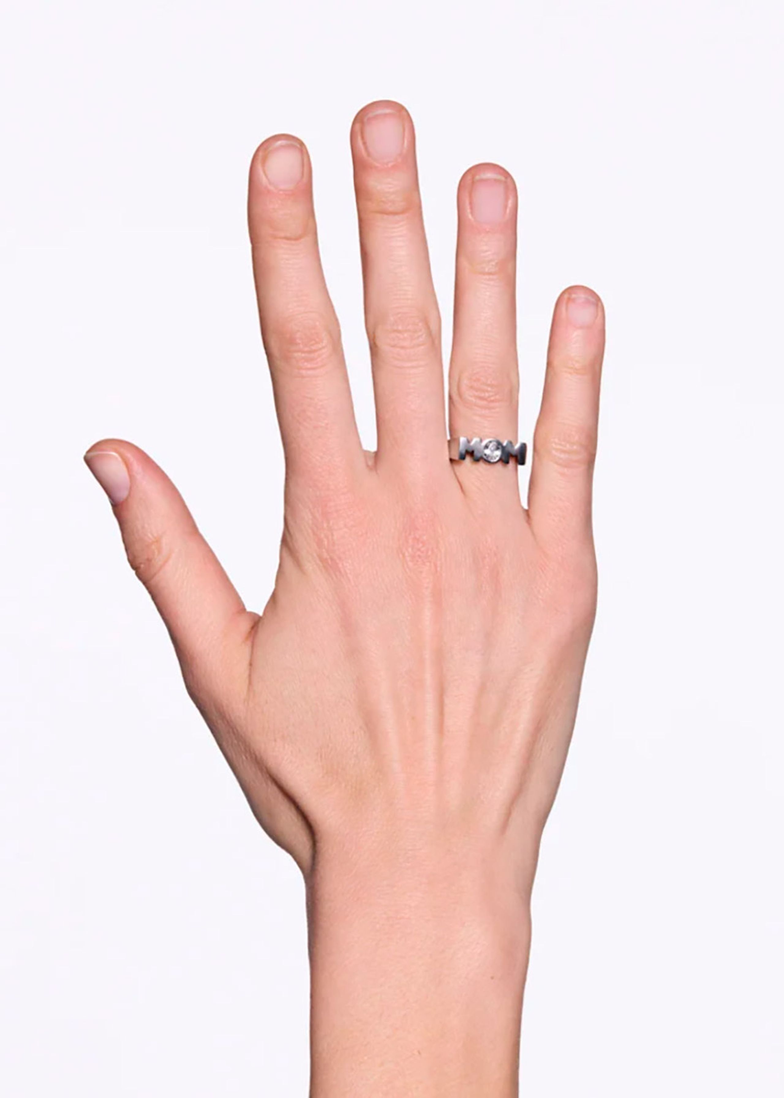 Maria Black - Ring - Mom Royal Ring - White Rhodium plated